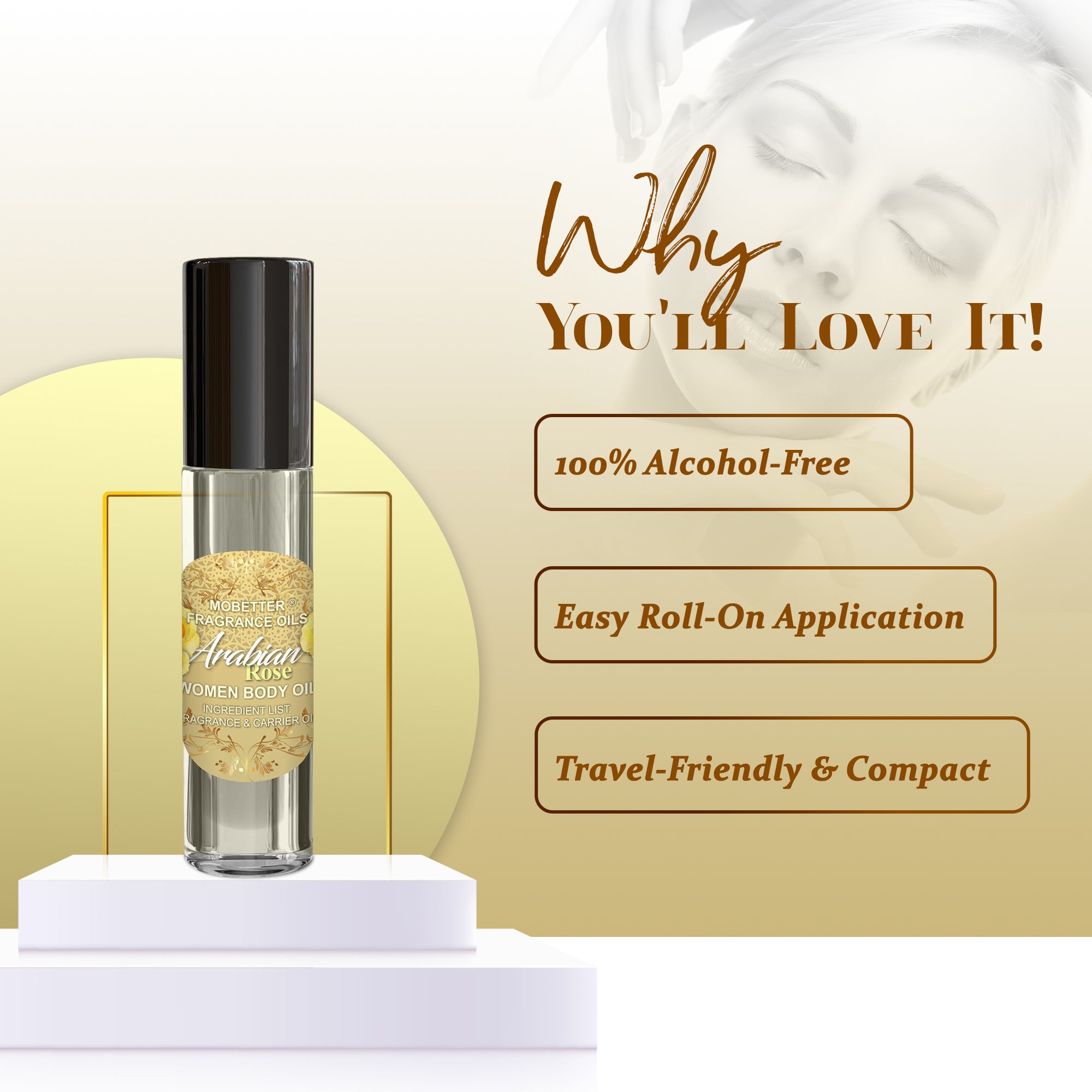 Image of Arabian Rose Perfume Body Oil