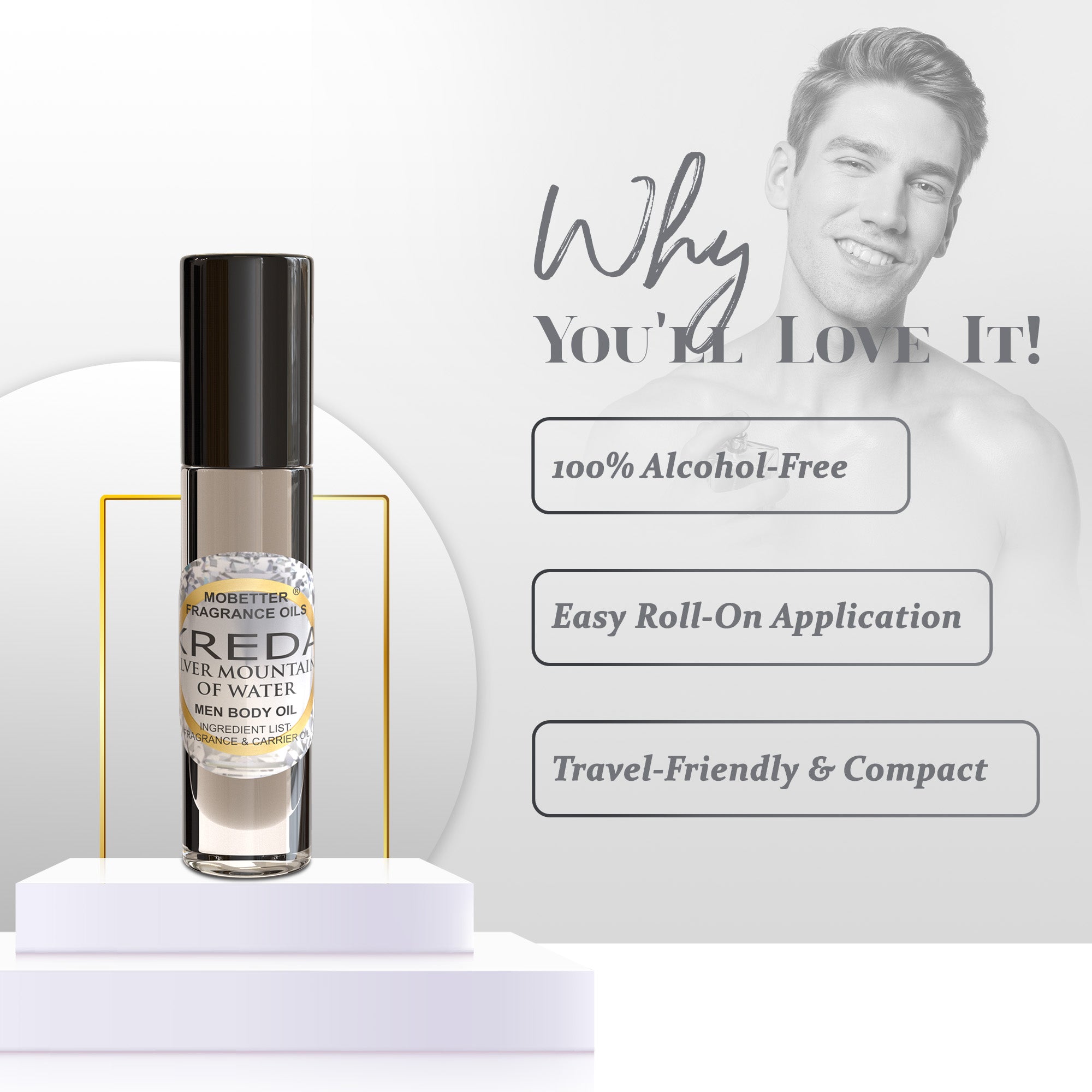 Image of Kreda Silver Mountains of Water Perfume Body Oil