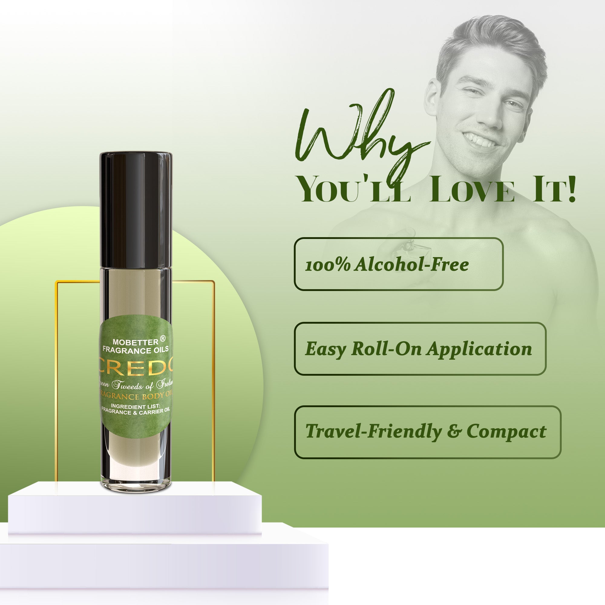 Image of Credo Green Tweeds of Ireland Perfume Body Oil