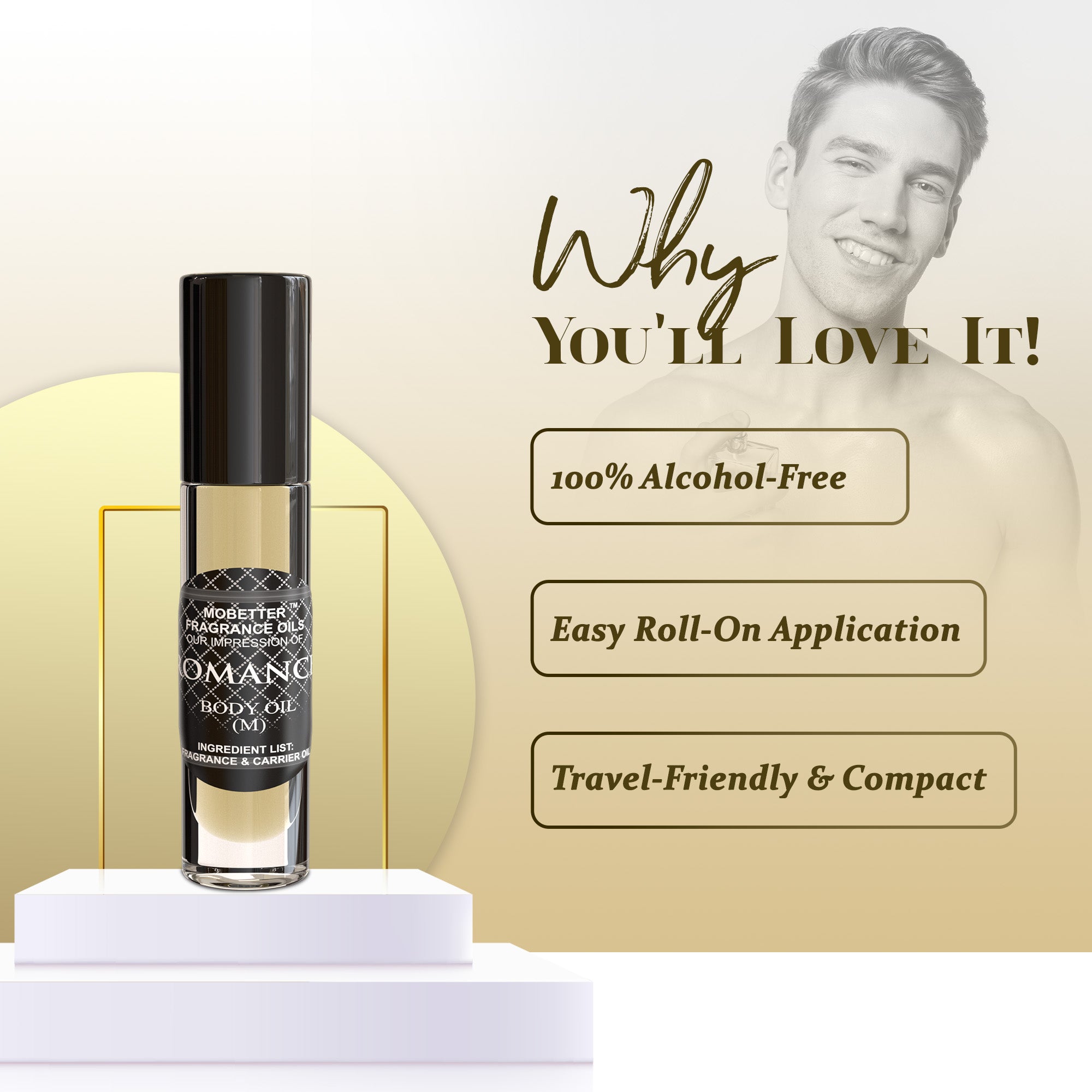 Image of Romance Men Perfume Body Oil