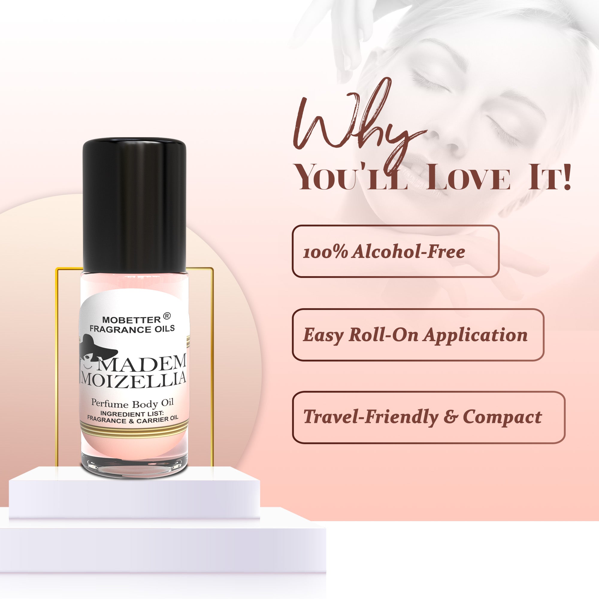 Image of Madem Moizellia 1 Oz Perfume Body Oil
