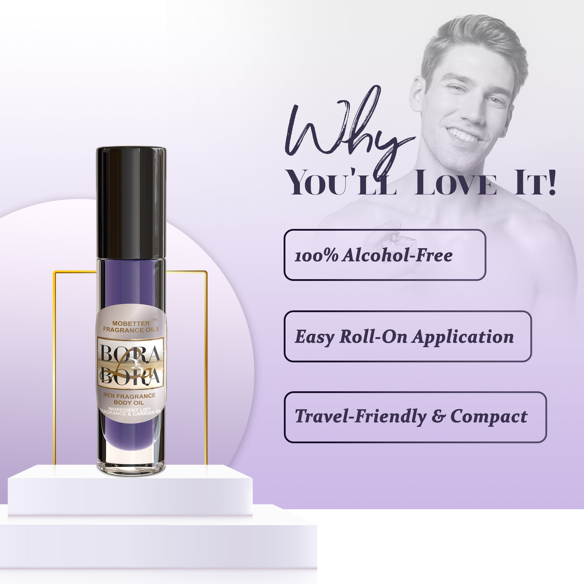 Image of Bora La Bora Men Perfume Body Oil