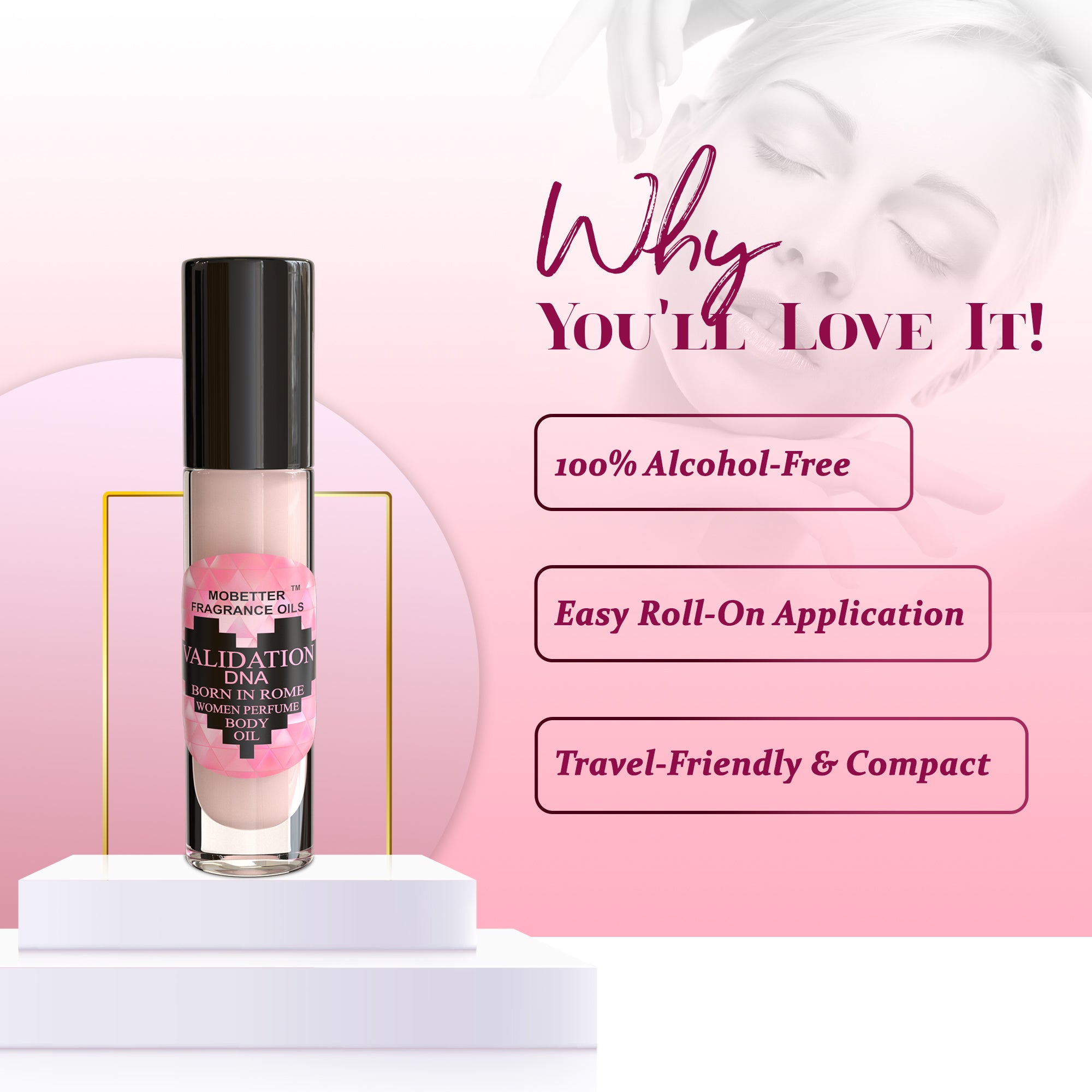 Image of Validation DNA Born in Rome Women Perfume Body Oil