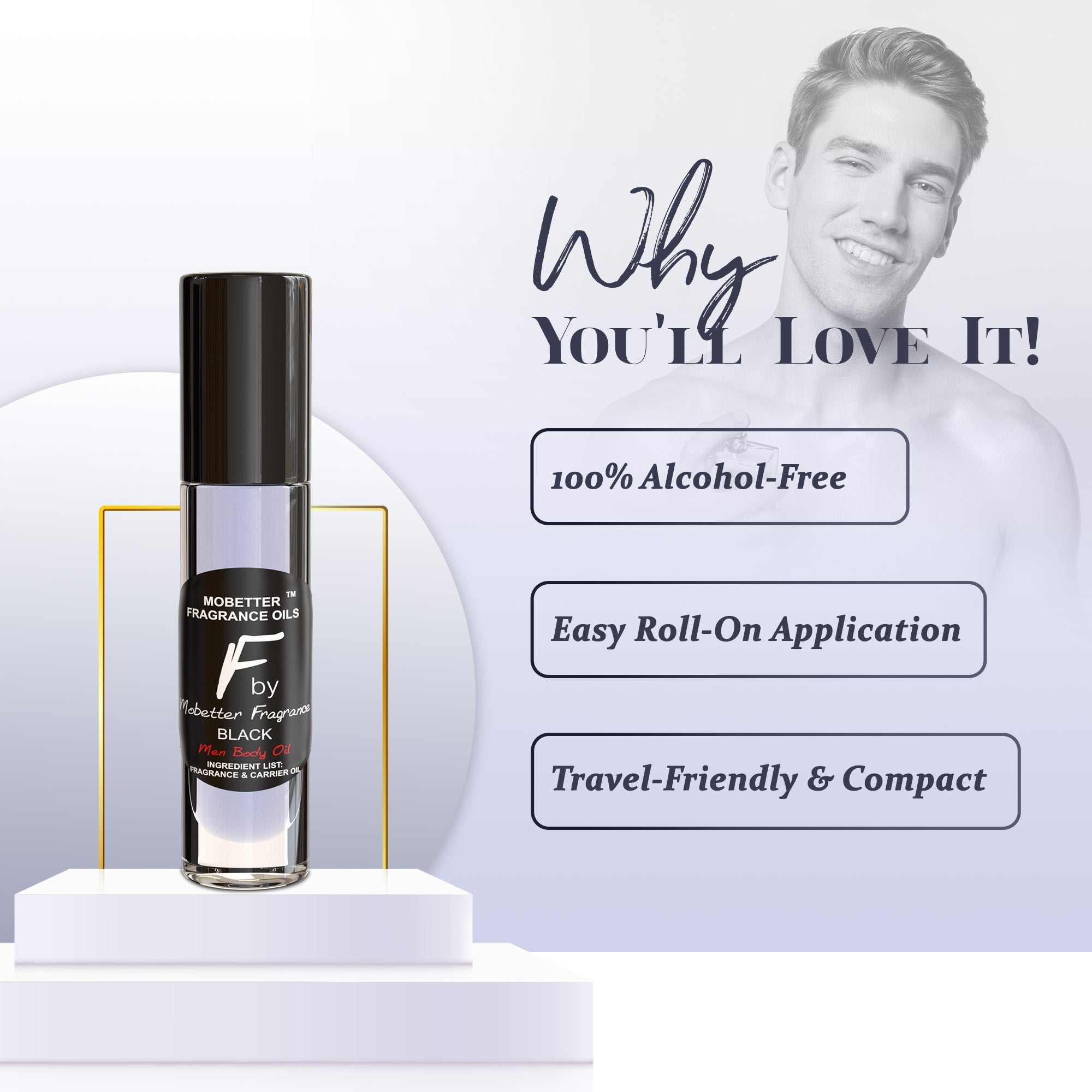 Image of F by Mobetter Fragrance Black Perfume Body Oil