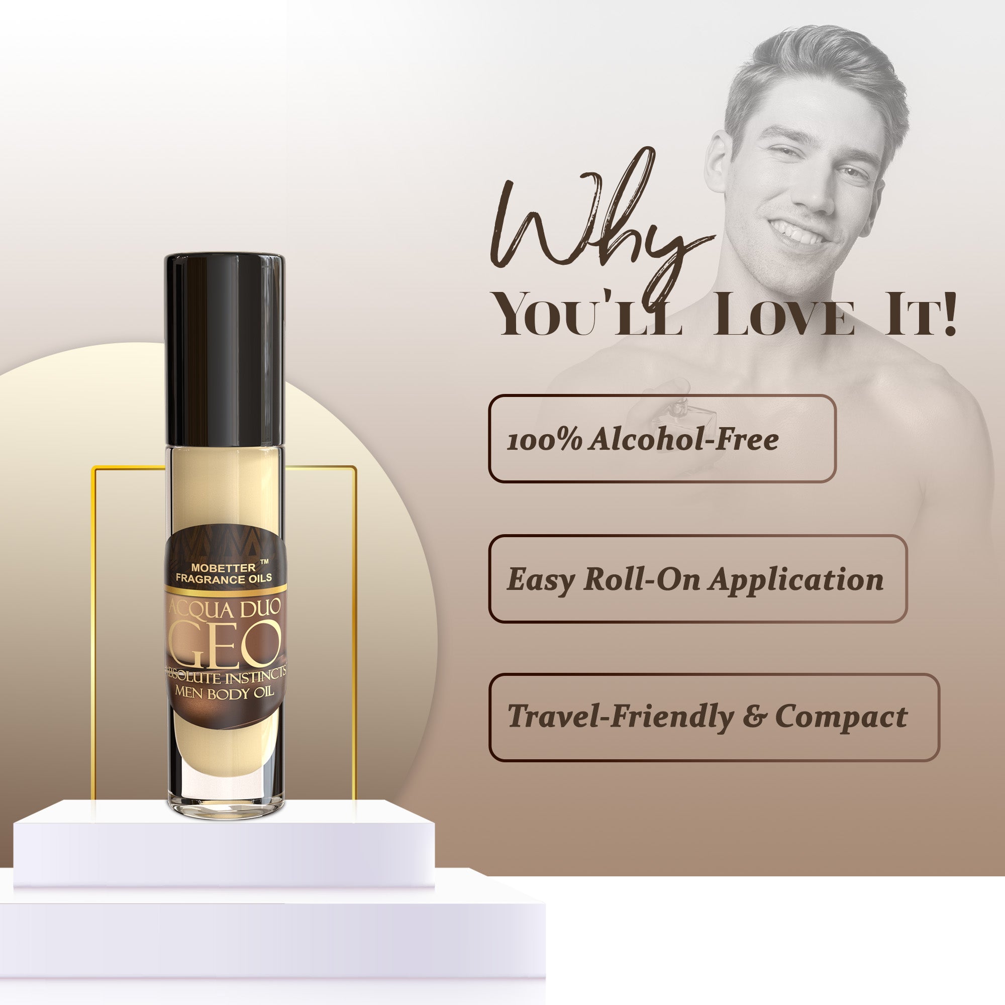 Image of Acqua Duo Geo Absolute Instincts Perfume Body Oil