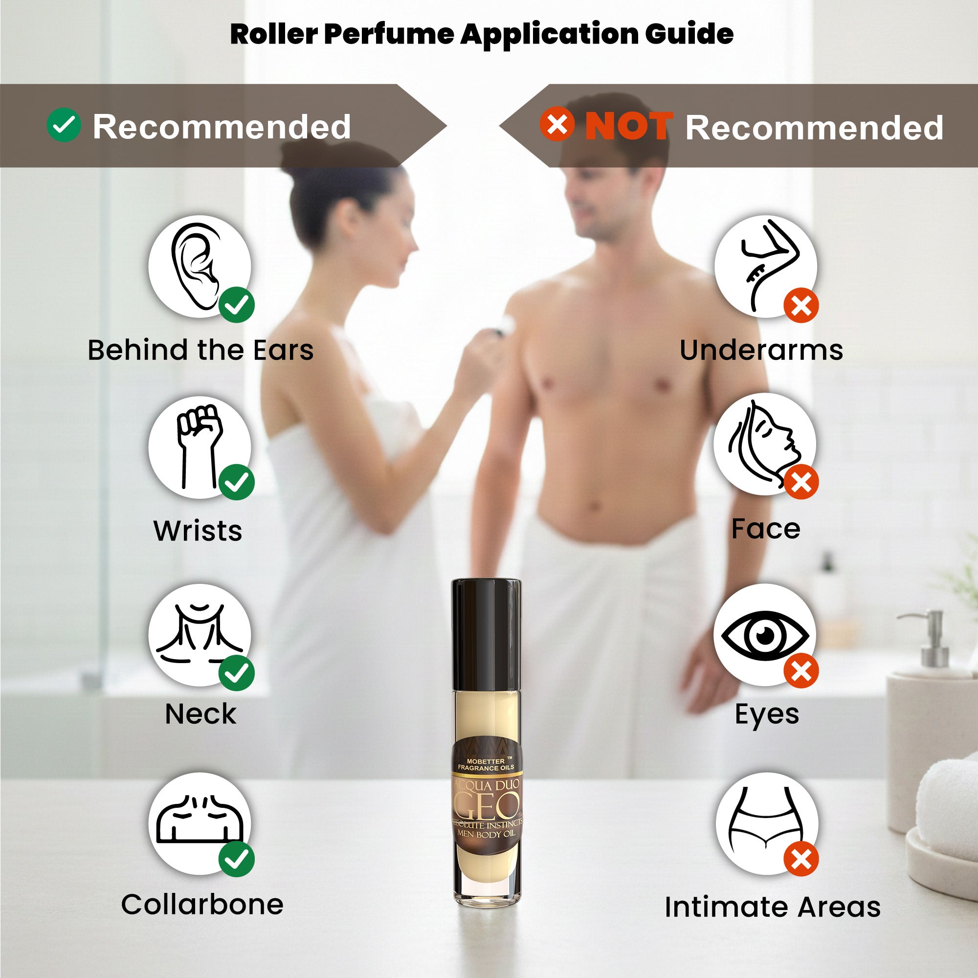 Image of Acqua Duo Geo Absolute Instincts Perfume Body Oil