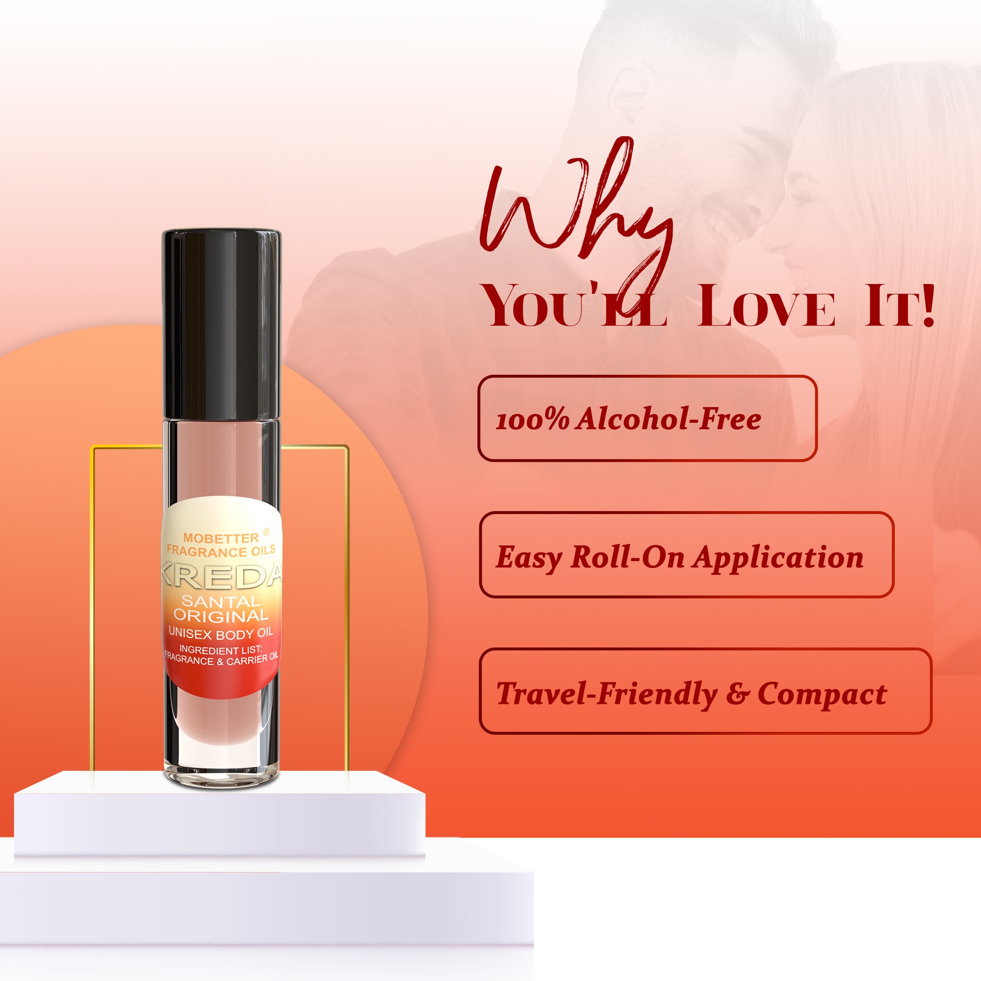 Image of Kreda Santal Original Perfume Body Oil