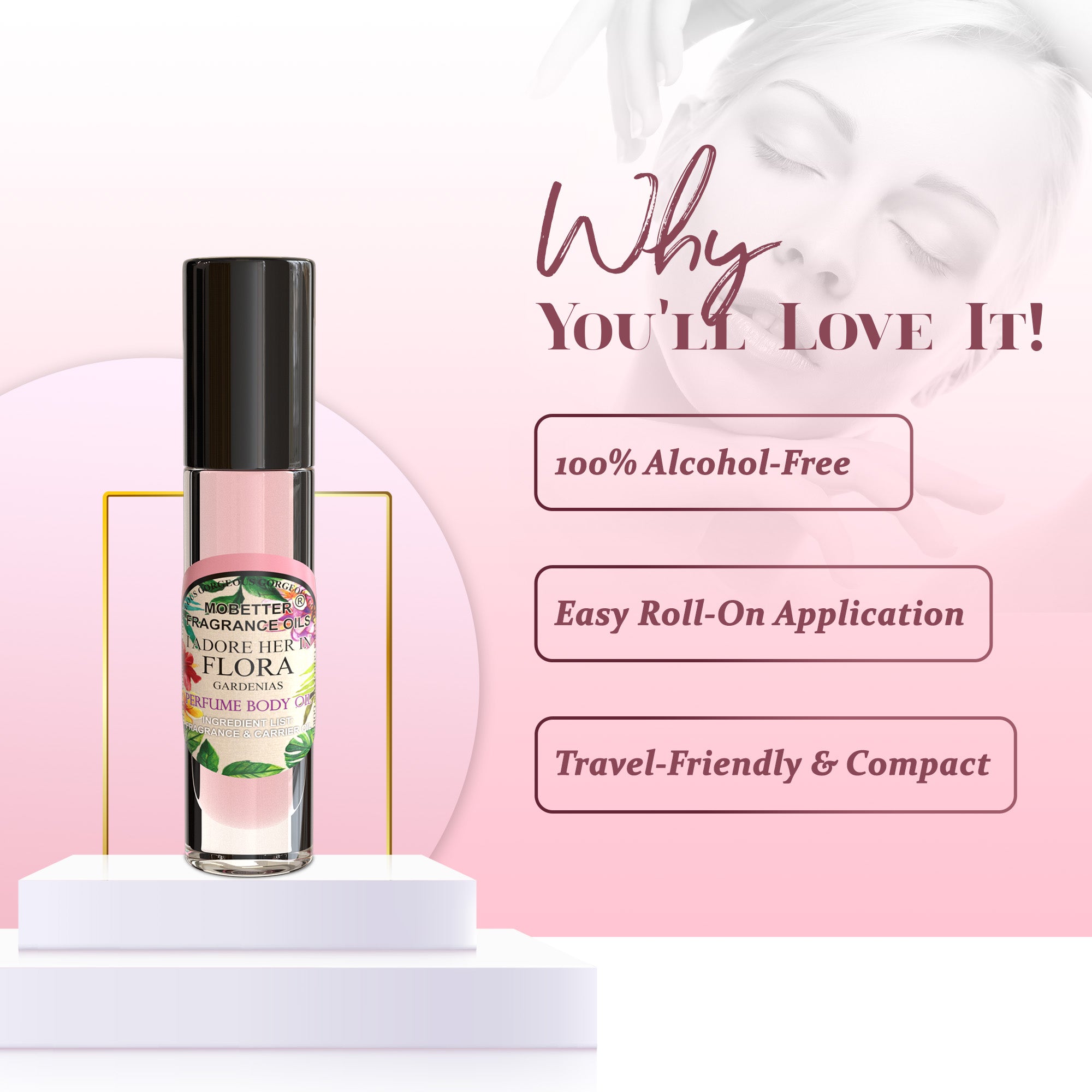 Image of I Adore Her In Flora Gardenias Perfume Body Oil