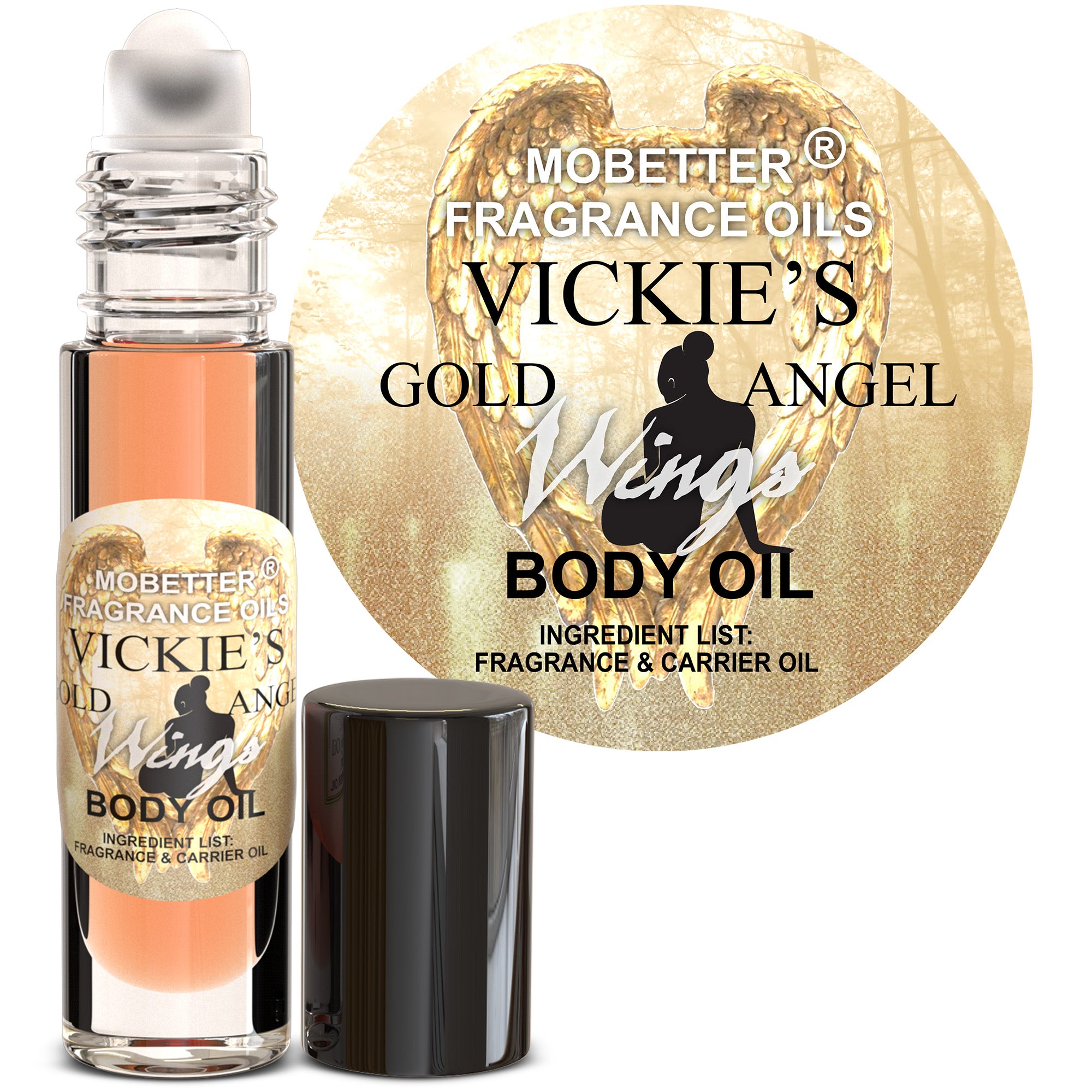Image of Vickies Gold Angel Wings Perfume Body Oil