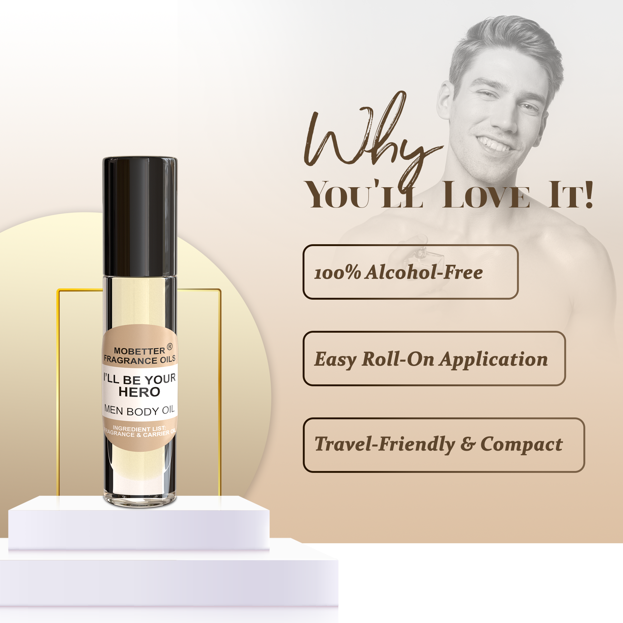 Image of I'll Be Your Hero Perfume Body Oil