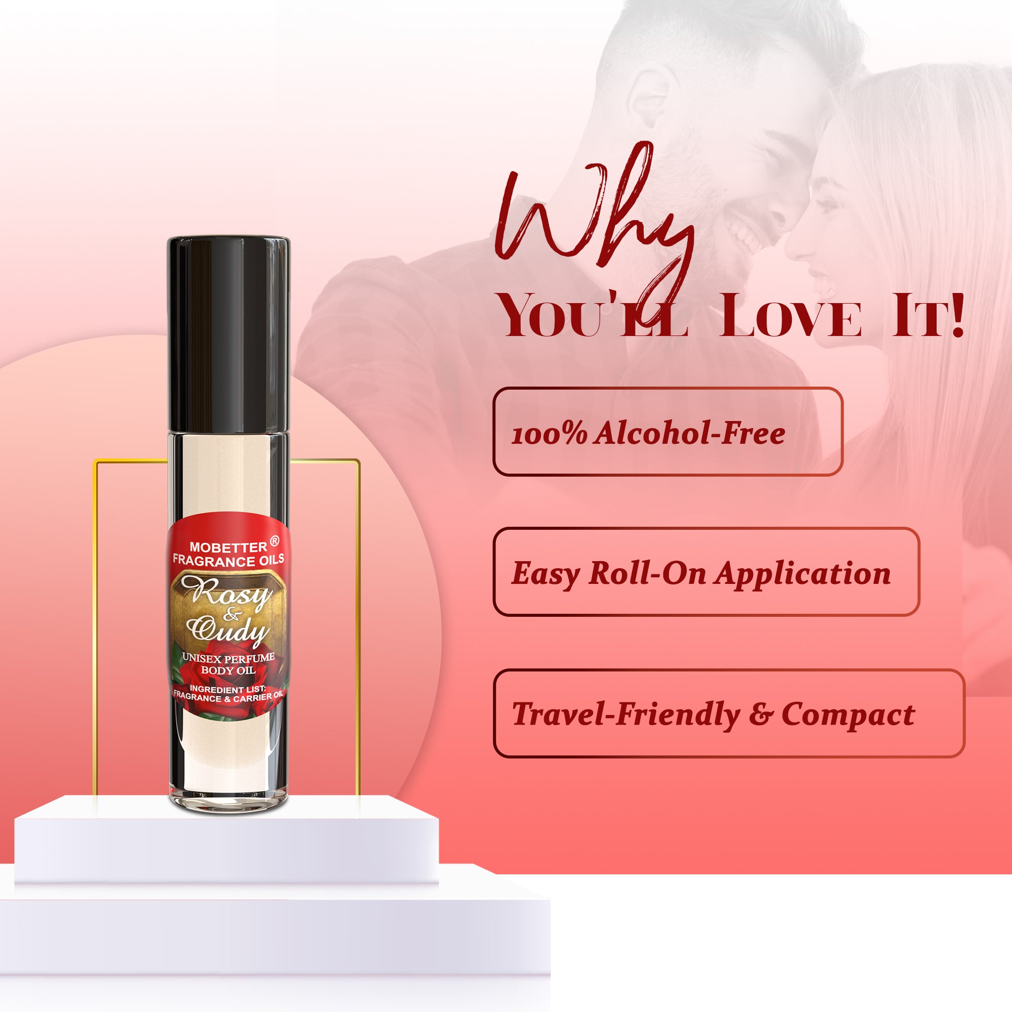 Image of Rosy and Oudy Perfume Body Oil