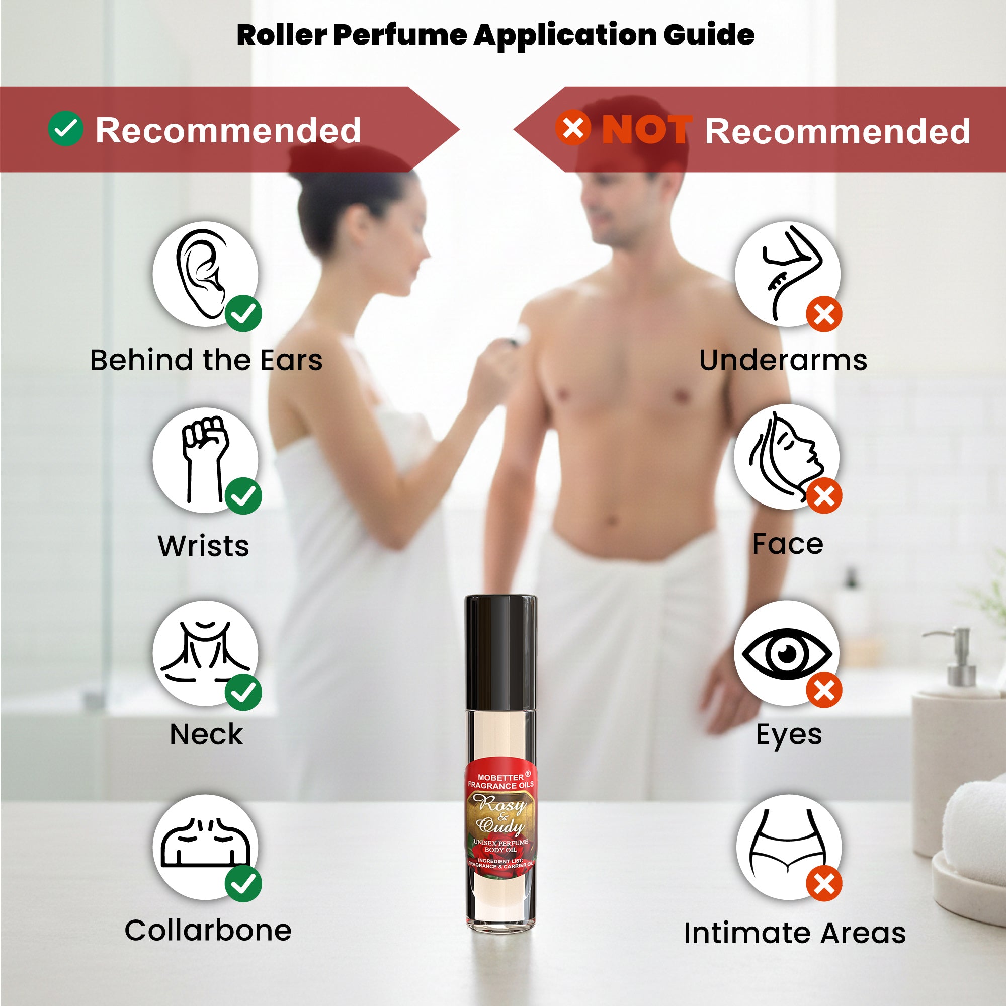 Image of Rosy and Oudy Perfume Body Oil