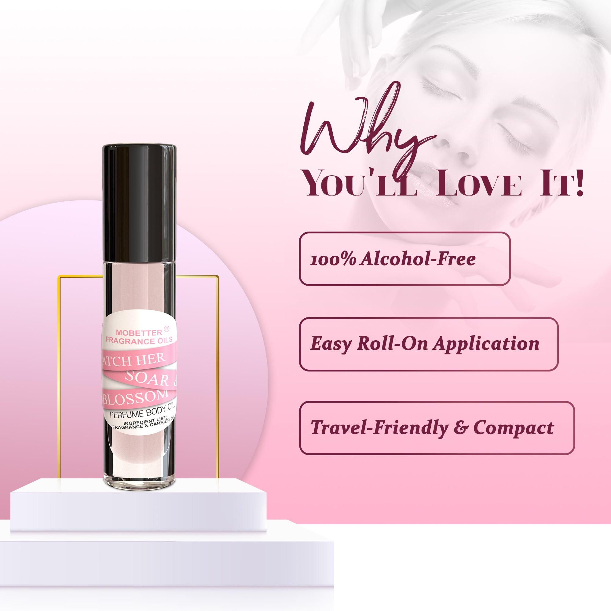 Image of Watch Her Soar And Blossom Perfume Body Oil