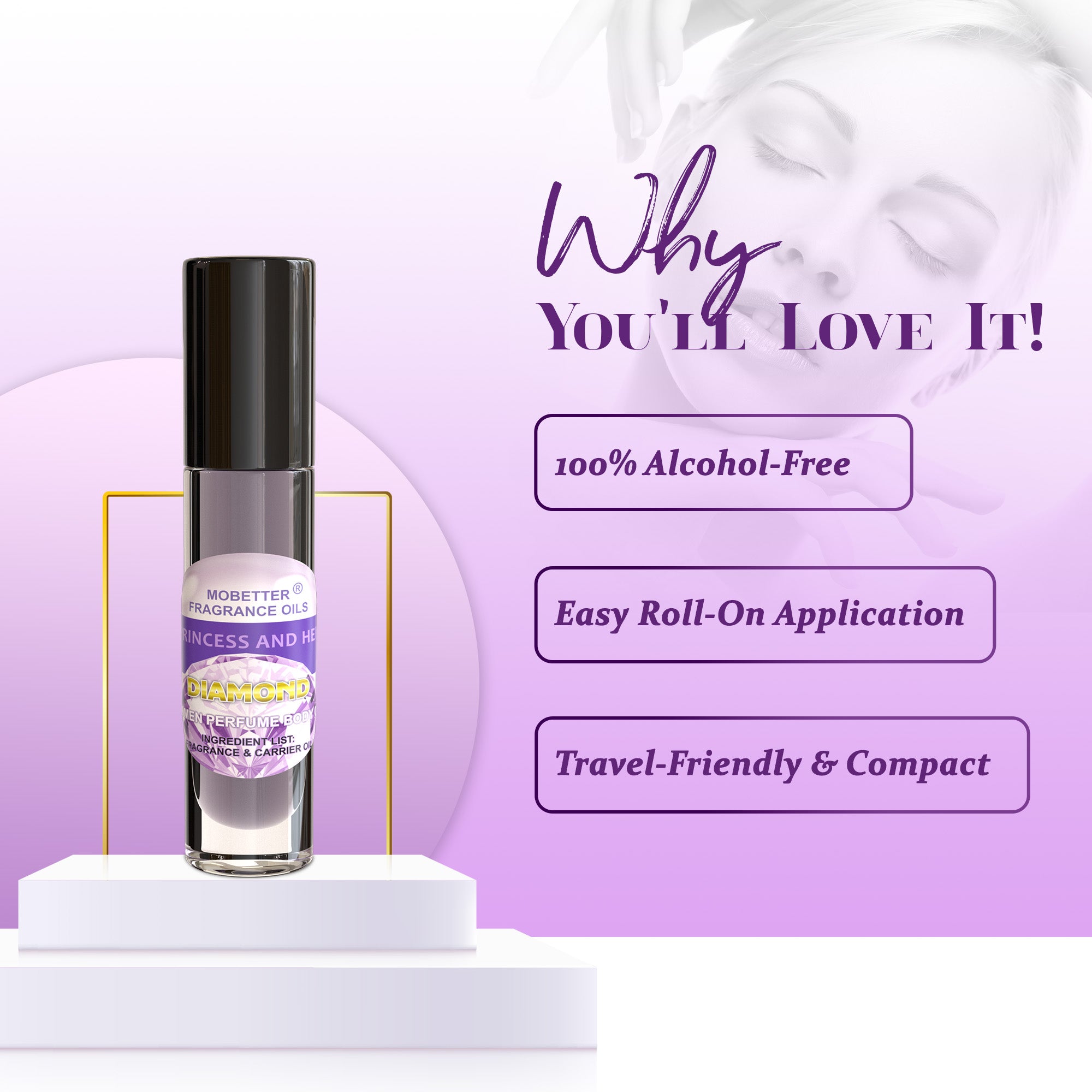 Image of Princess and Her Diamond Perfume Body Oil