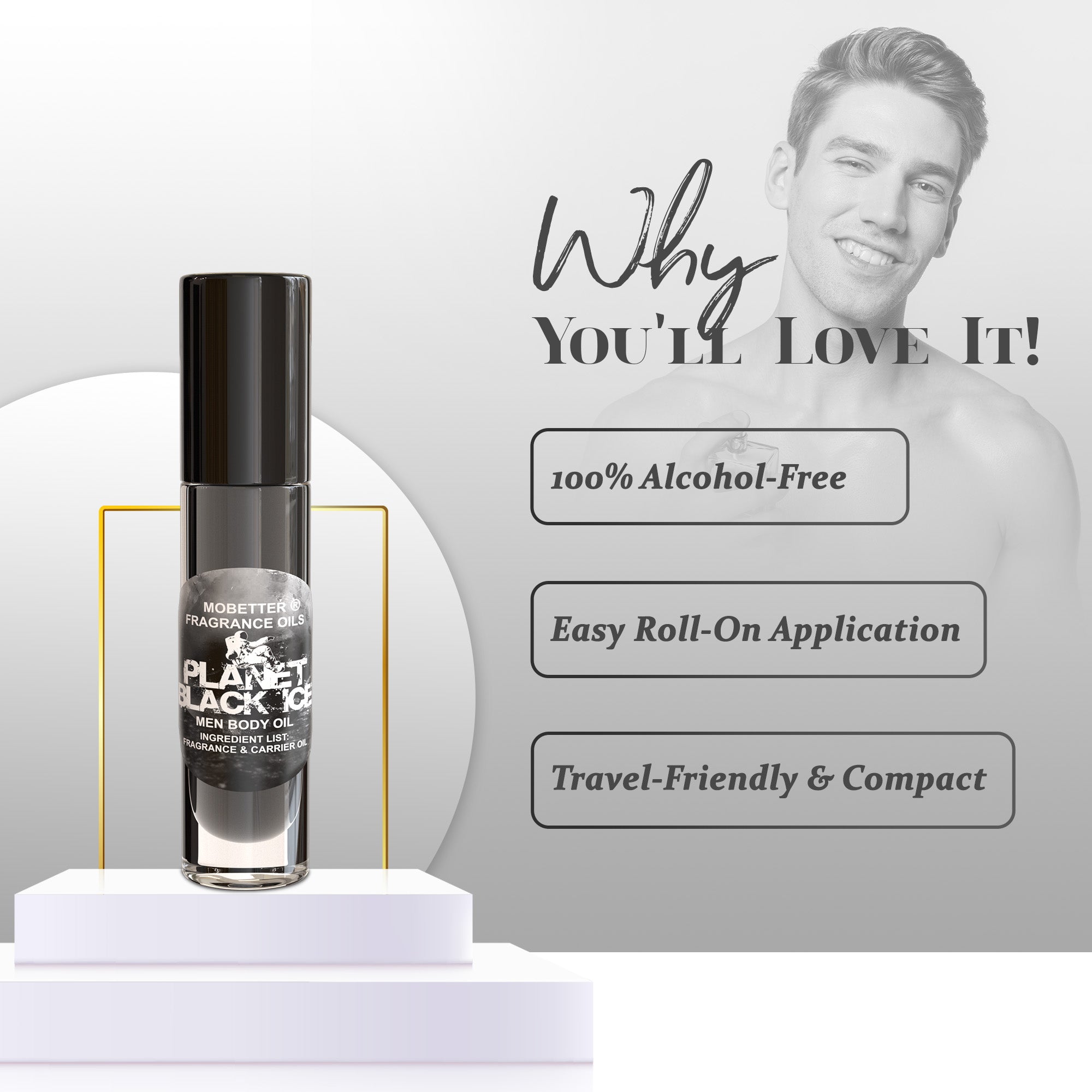 Image of Planet Black Ice Perfume Body Oil