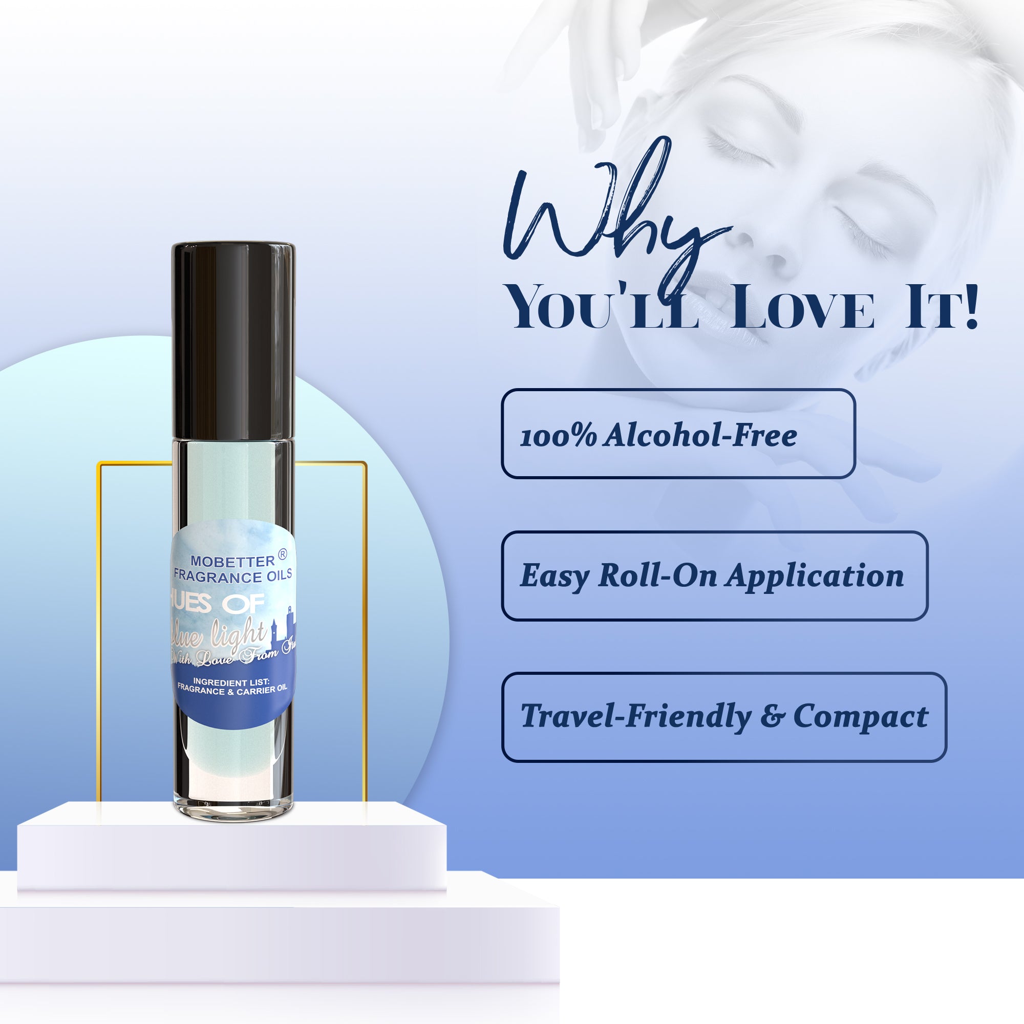 Image of Hues of Blue Light With Love From Italy Perfume Body Oil