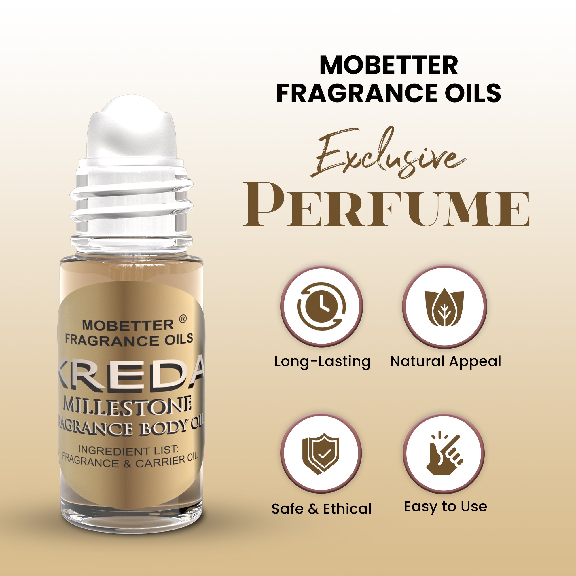 Image of Kreda Millestone 1 Oz Perfume Body Oil