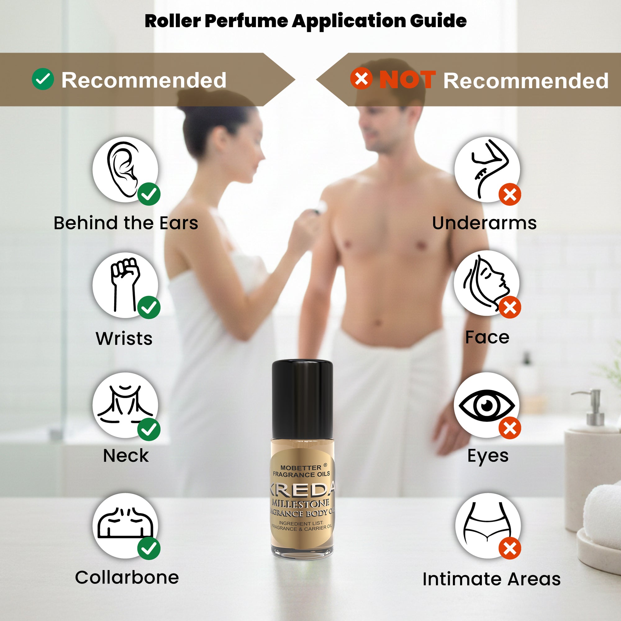 Image of Kreda Millestone 1 Oz Perfume Body Oil