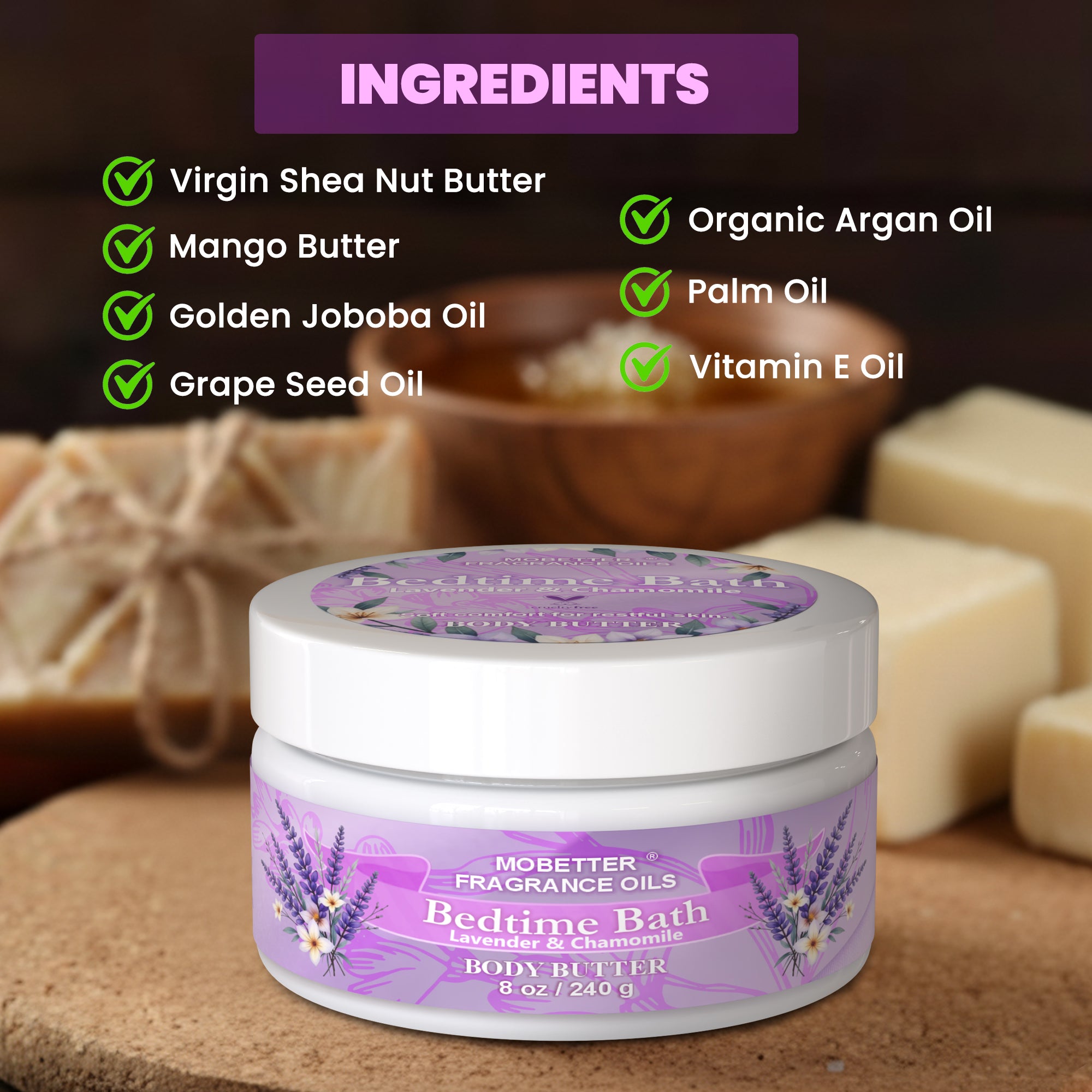 Image of Bedtime Bath Lavender & Chamomile Body Butter