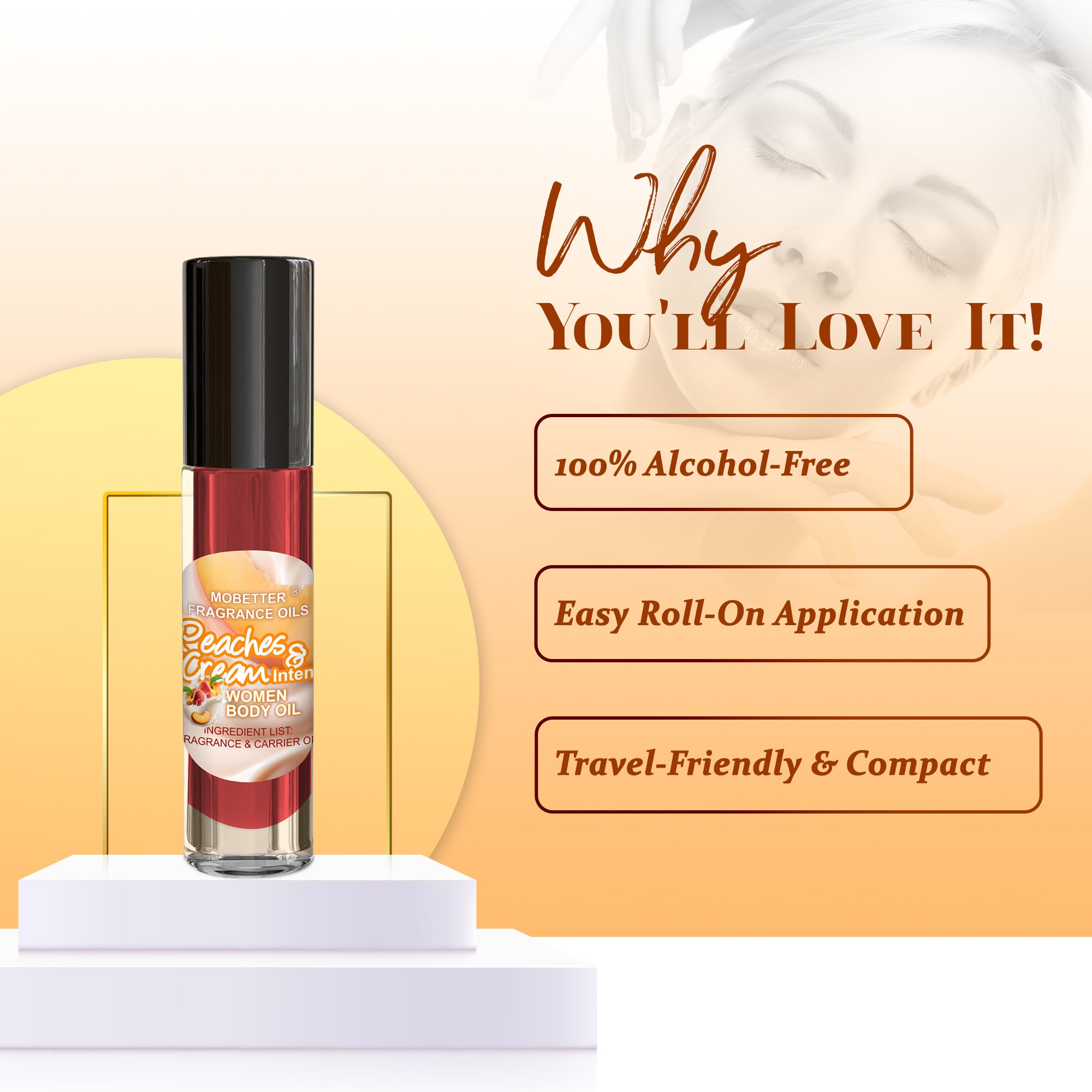 Image of Peaches and Cream Intense Perfume Body Oil