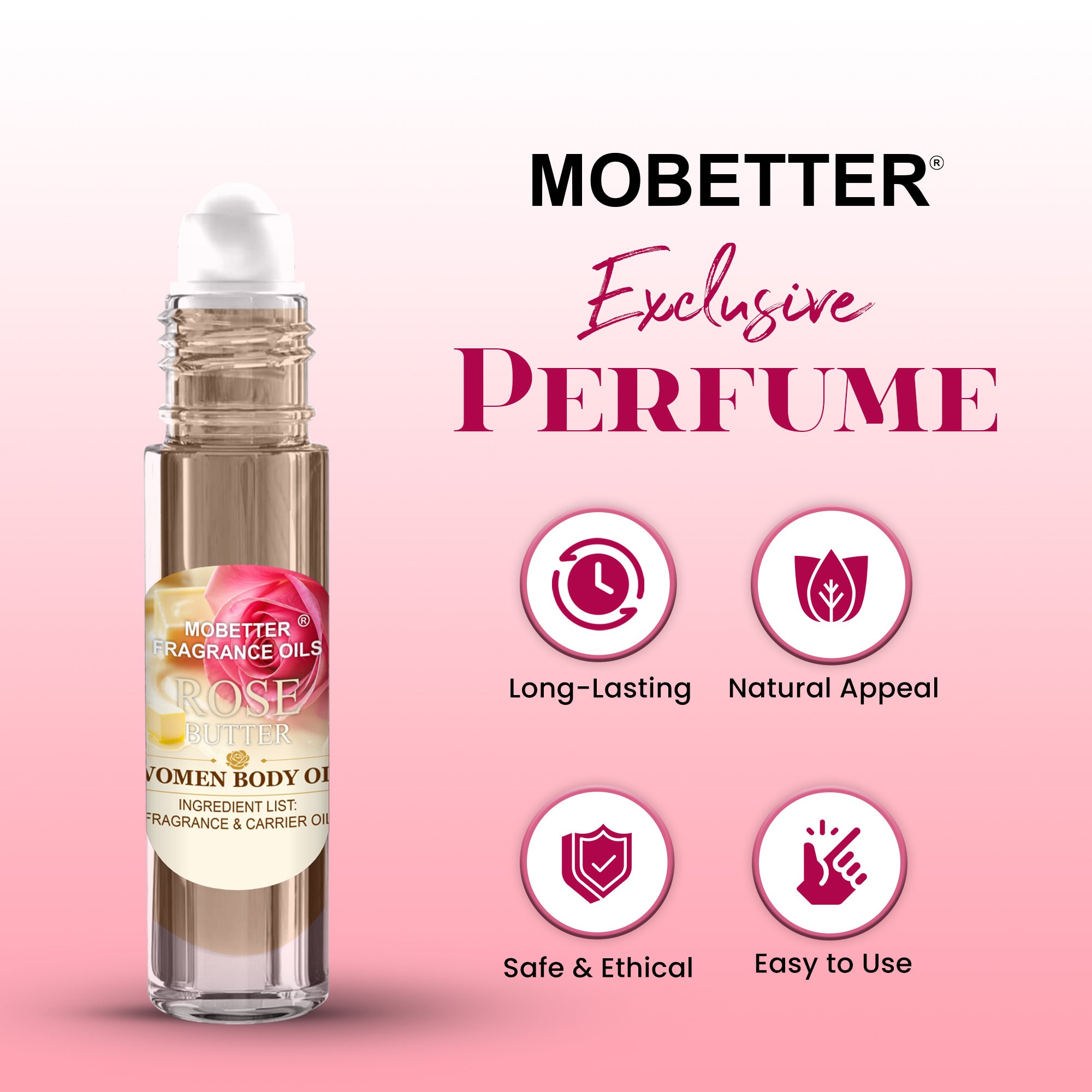 Image of Rose Butter Perfume Body Oil