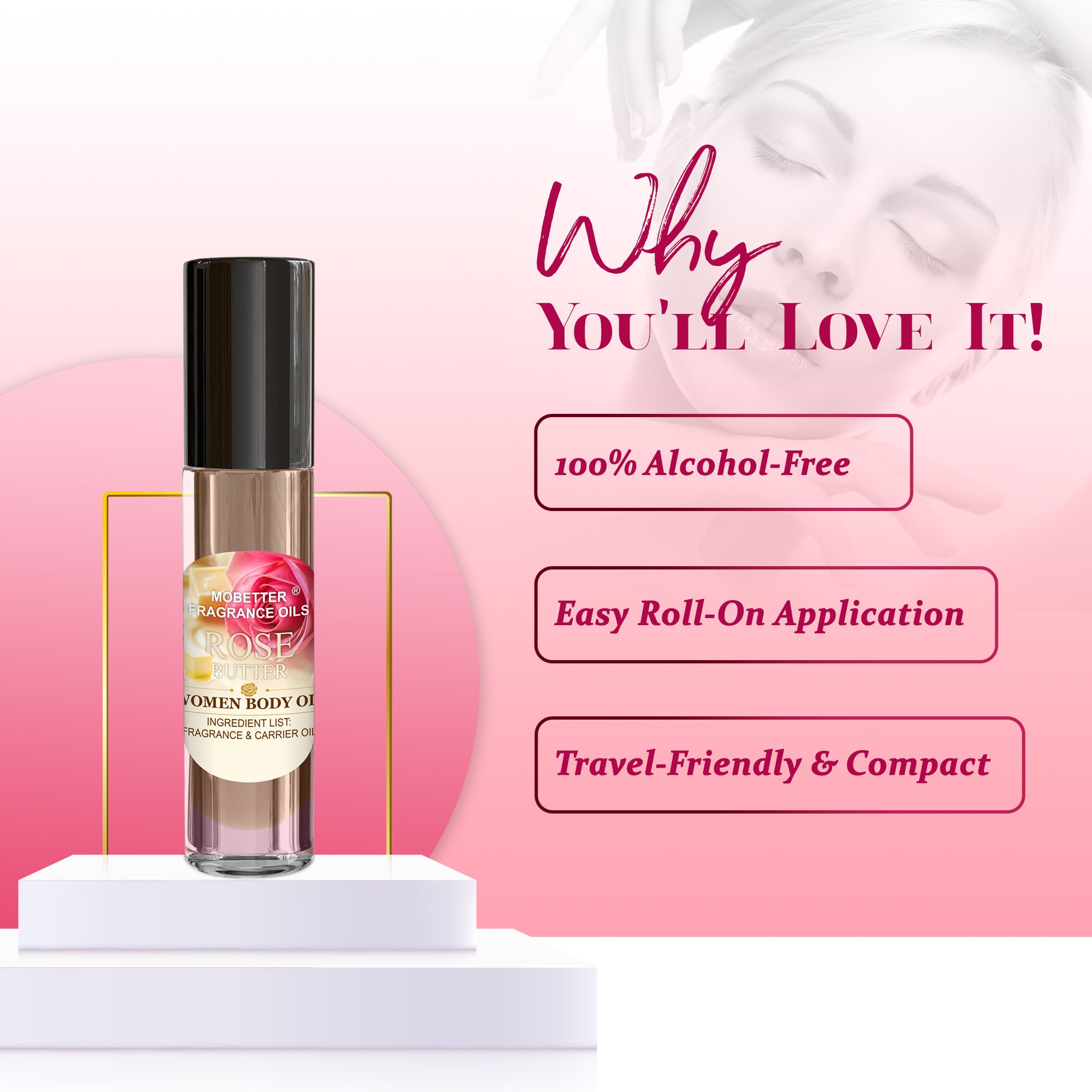 Image of Rose Butter Perfume Body Oil