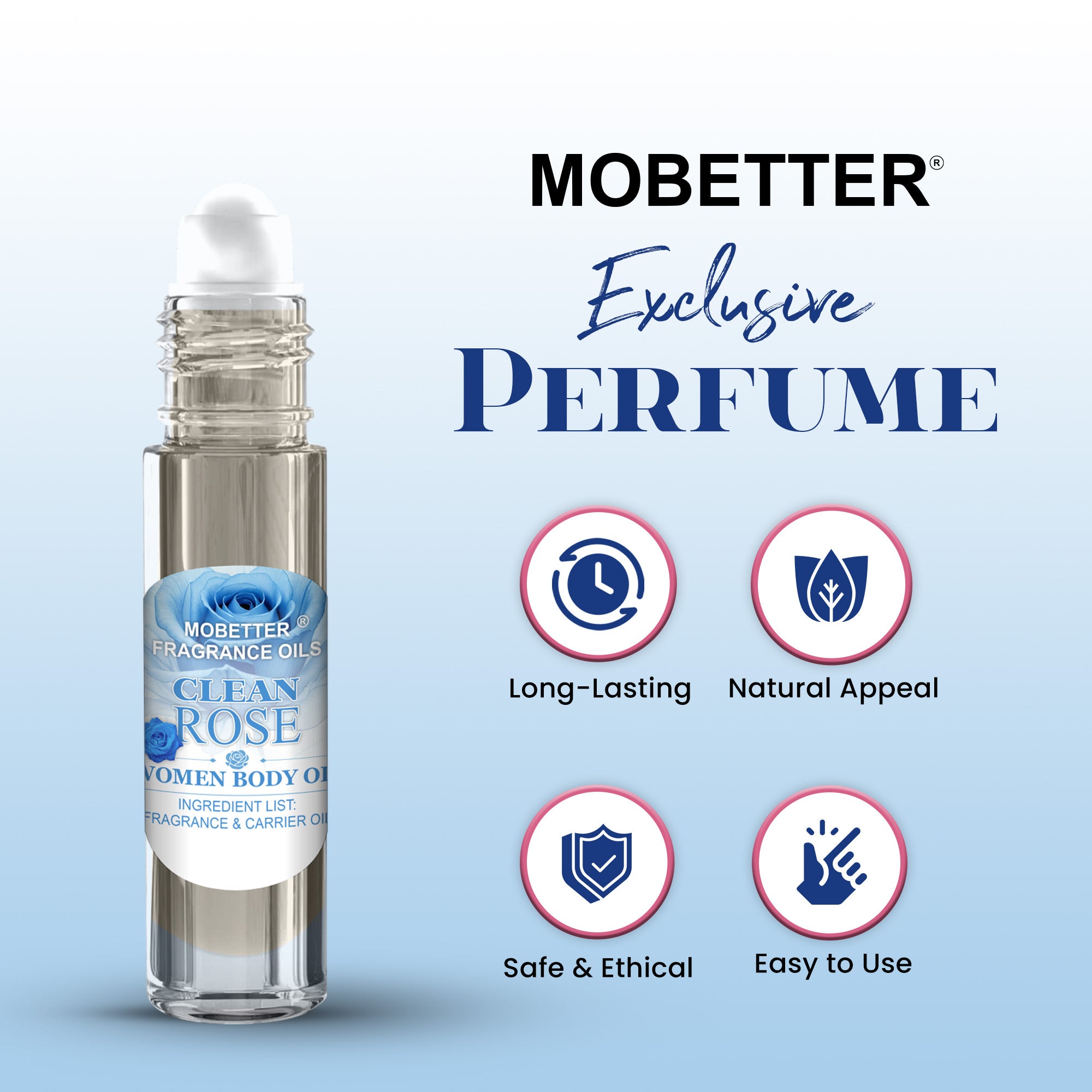 Image of Clean Rose Perfume Body Oil