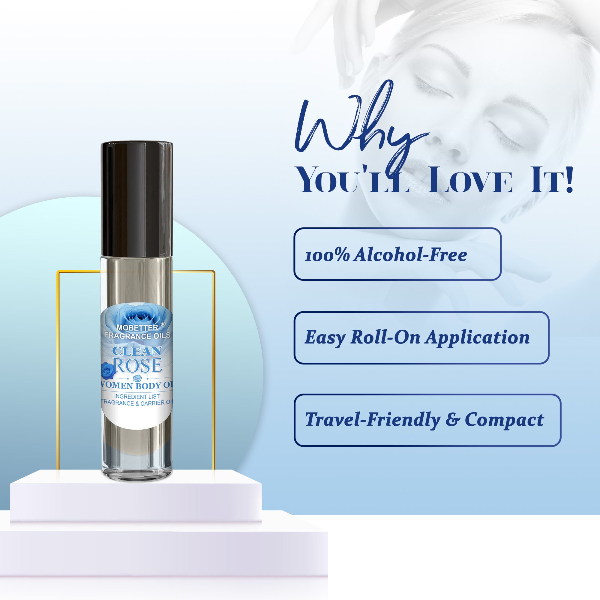 Image of Clean Rose Perfume Body Oil
