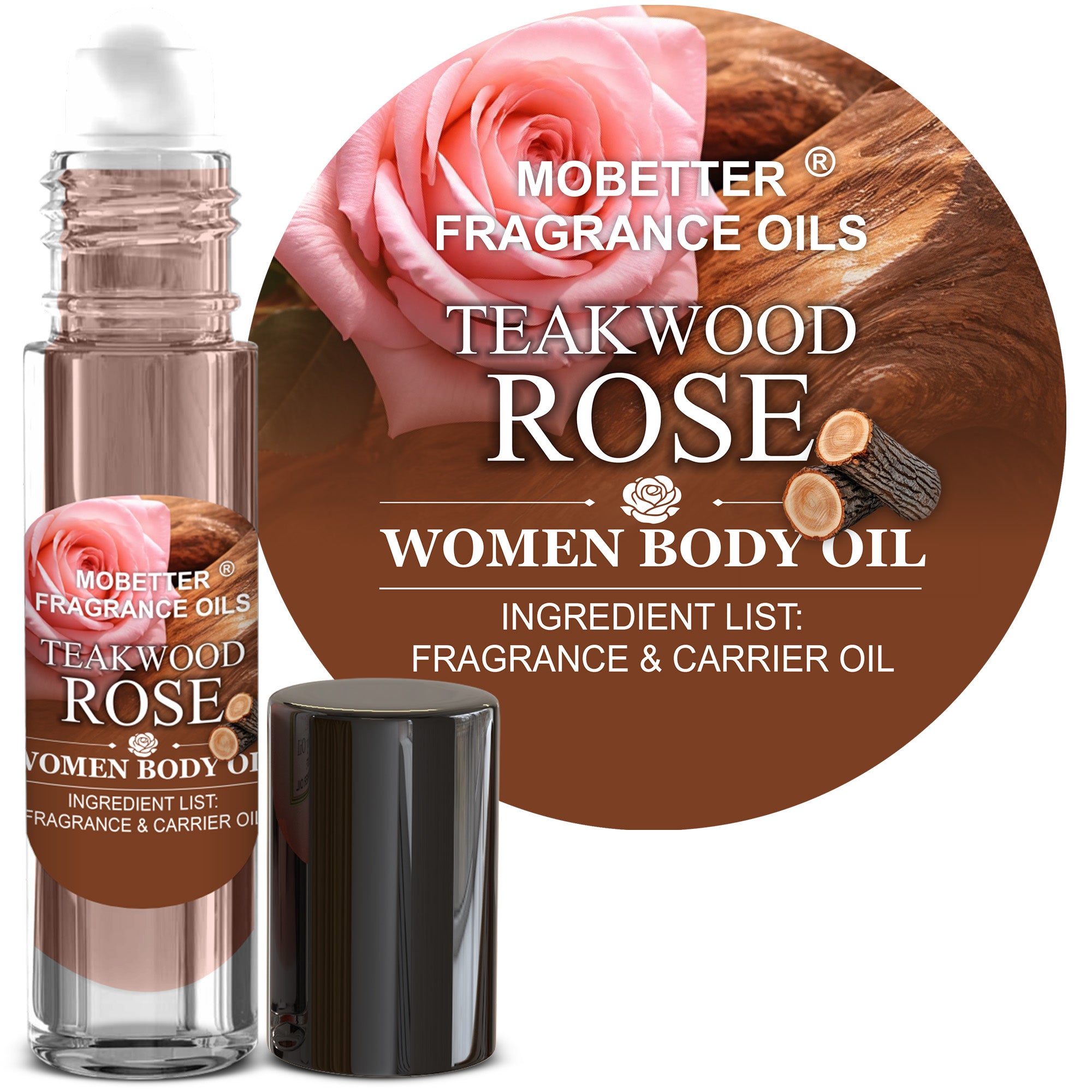 Image of Teakwood Rose Perfume Body Oil