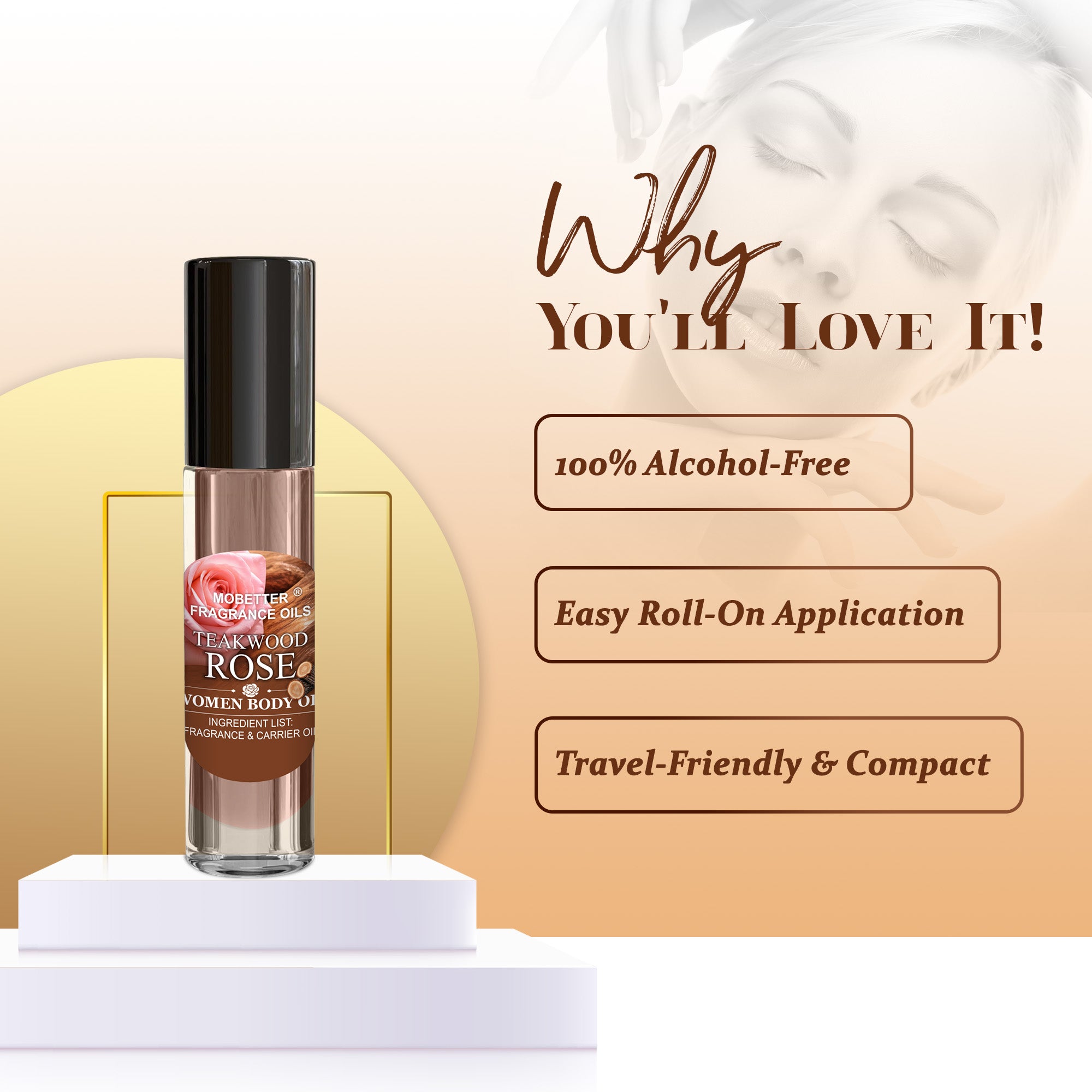 Image of Teakwood Rose Perfume Body Oil