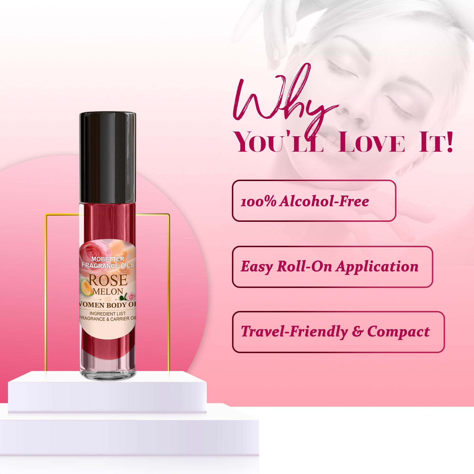 Image of Rose Melon Perfume Body Oil