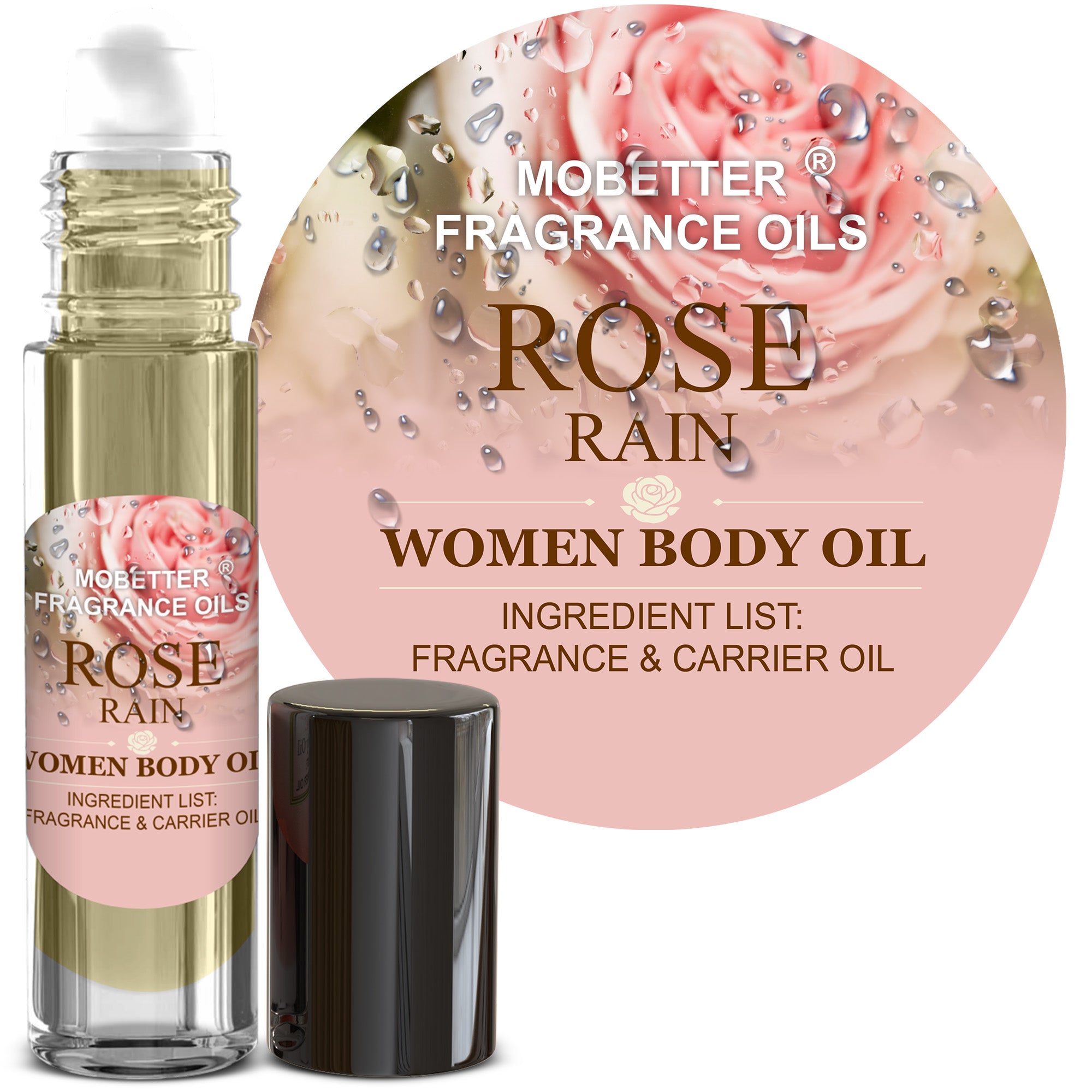 Image of Rose Rain Perfume Body Oil
