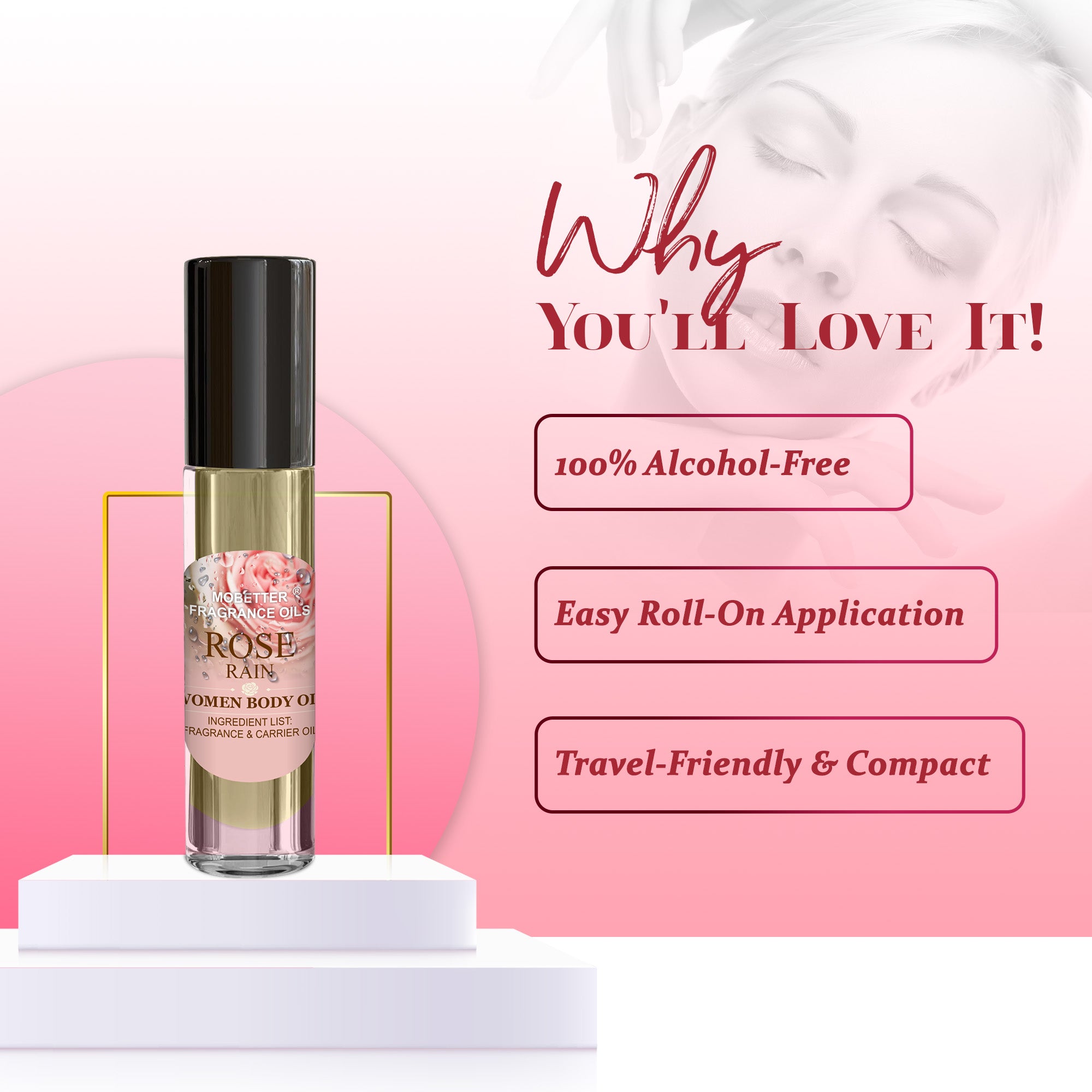 Image of Rose Rain Perfume Body Oil