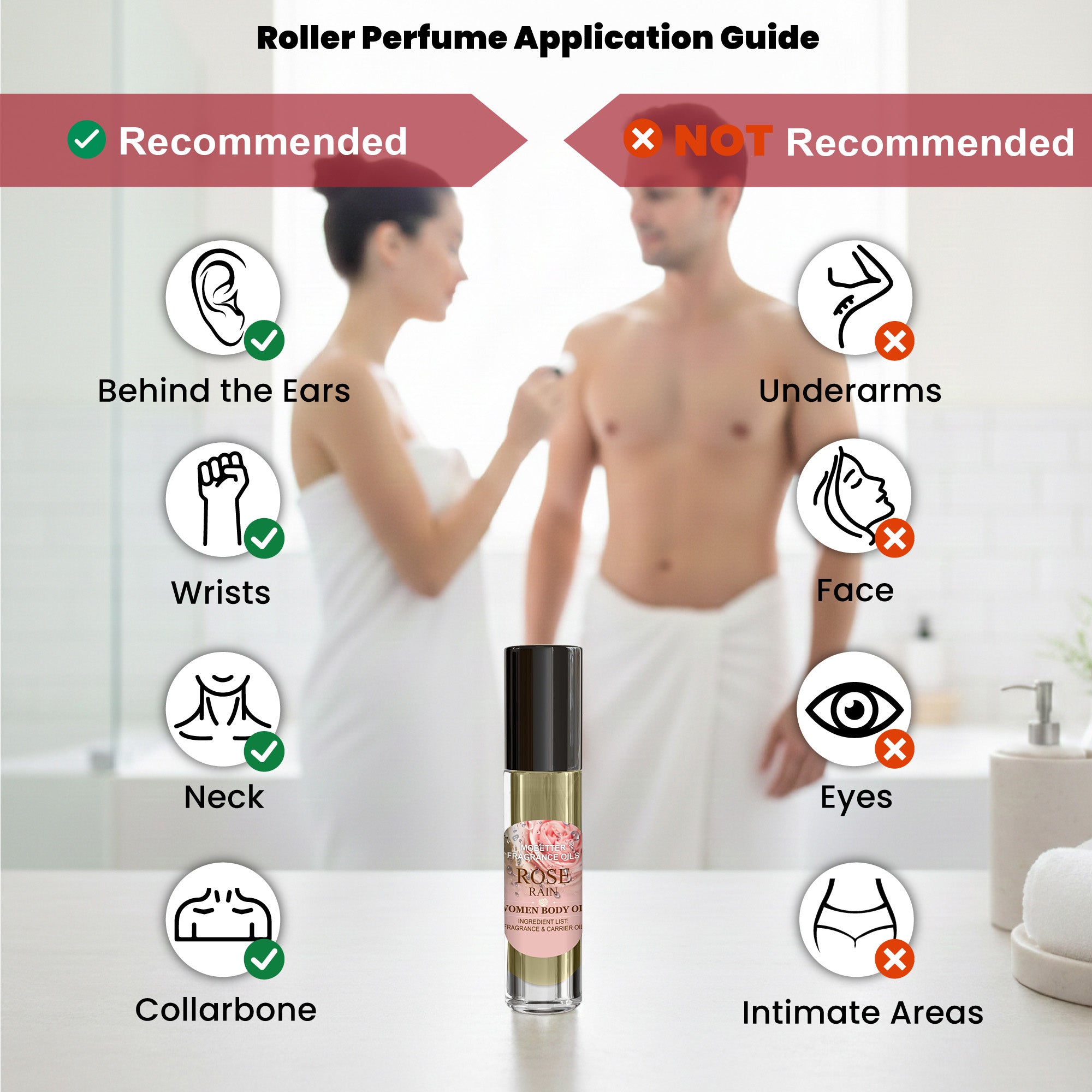 Image of Rose Rain Perfume Body Oil