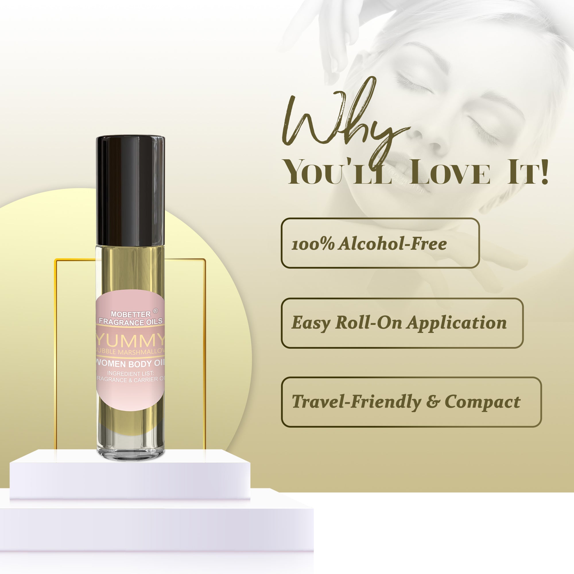 Image of Yummy Bubble Marshmallow Perfume Body Oil