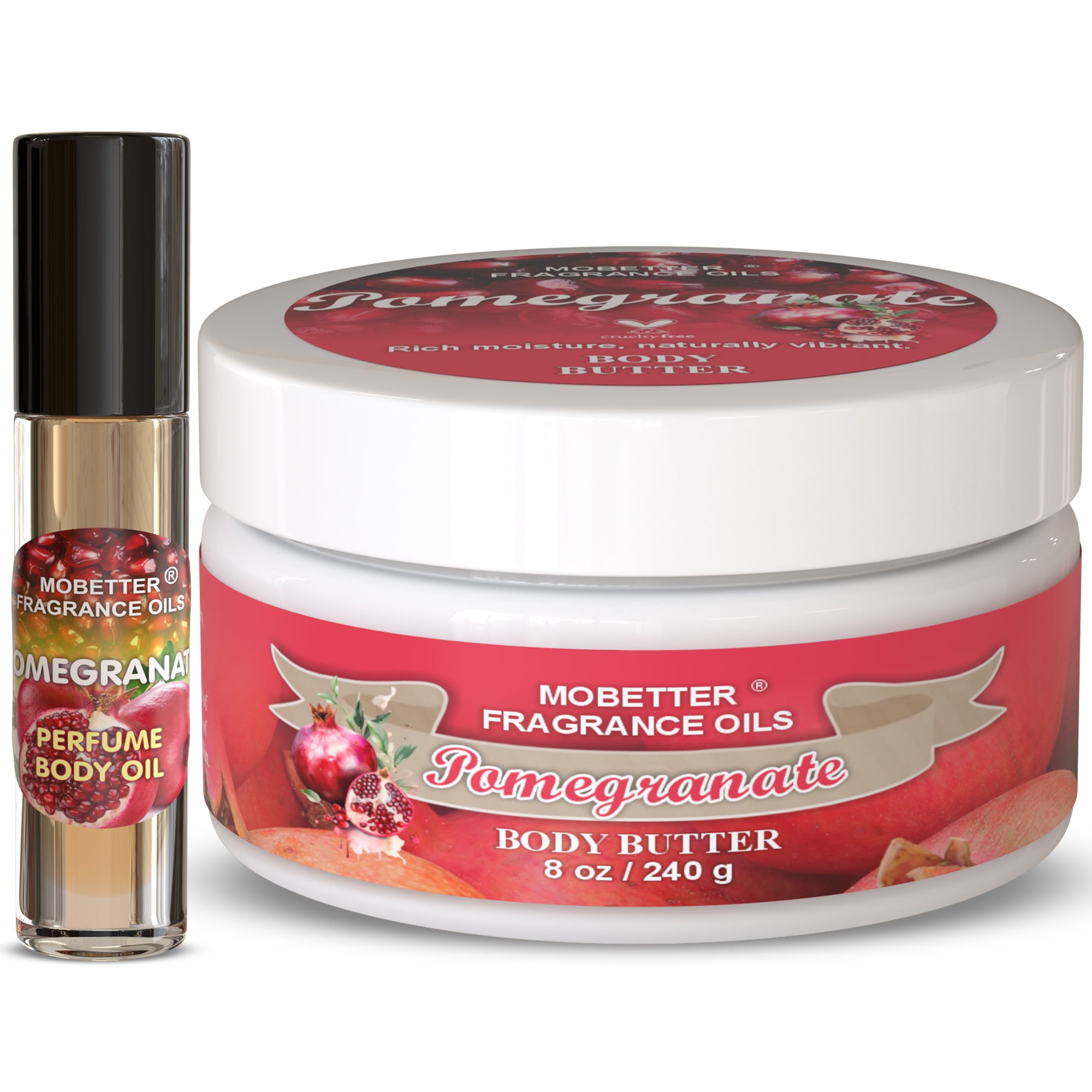 Image of Pomegranate Body Butter & Body Oil Set