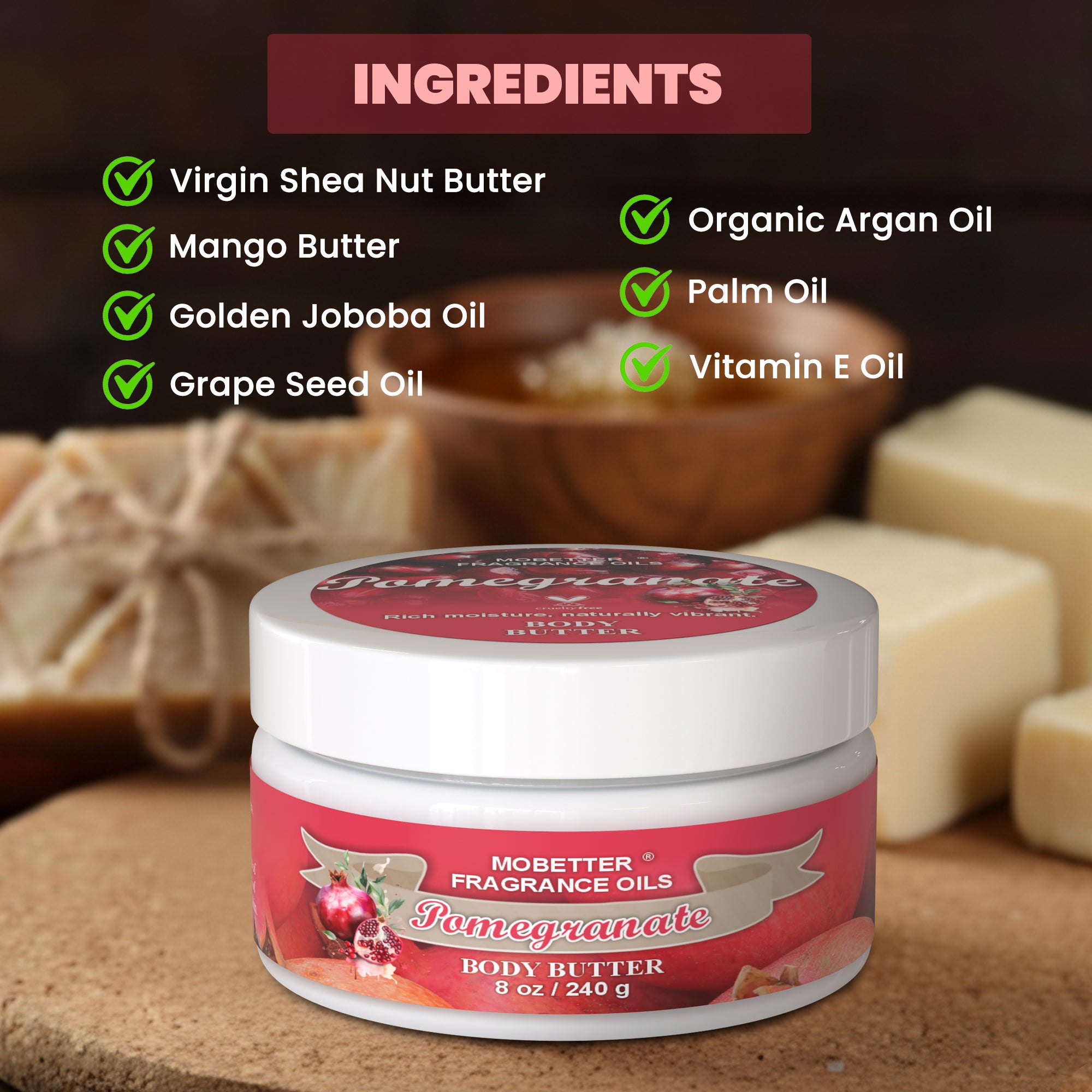 Image of Pomegranate Body Butter & Body Oil Set