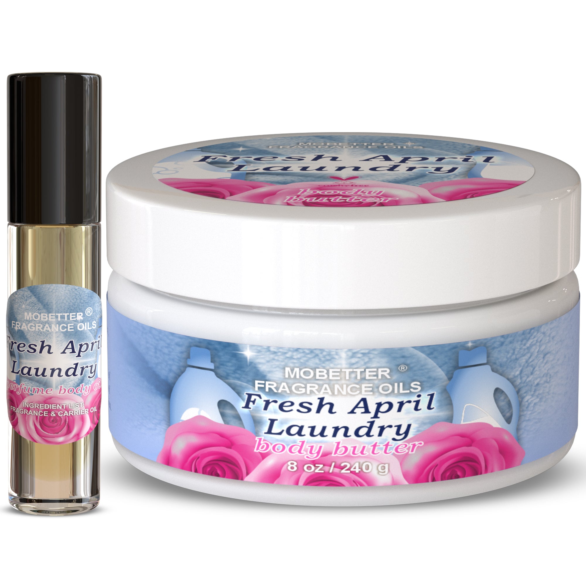 Image of Fresh April Laundry Body Butter & Body Oil Set