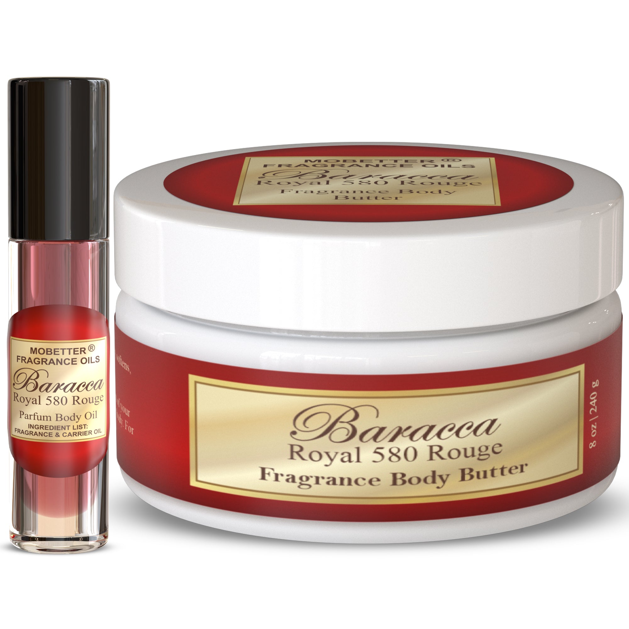 Image of Baracca Royal 580 Rouge Body Butter & Body Oil Set