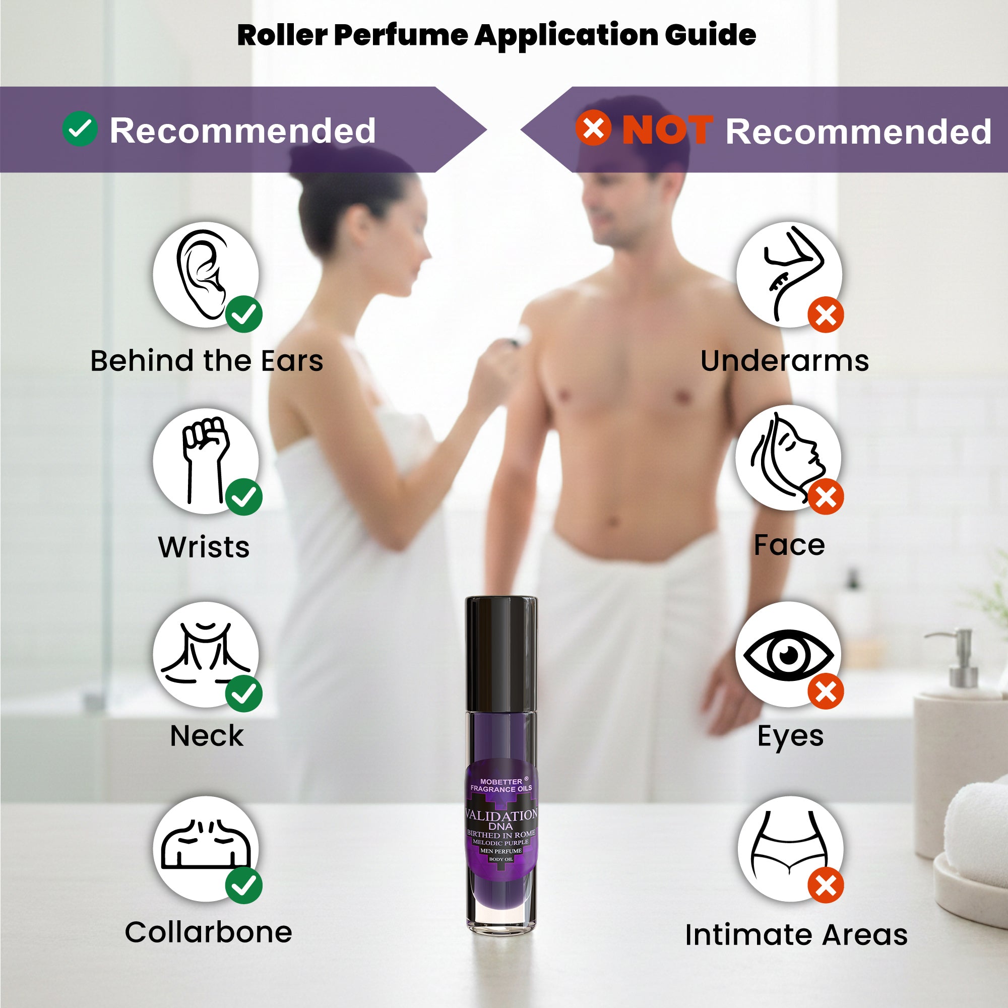 Image of Validation DNA Birthed in Rome Melodic Purple Perfume Body Oil