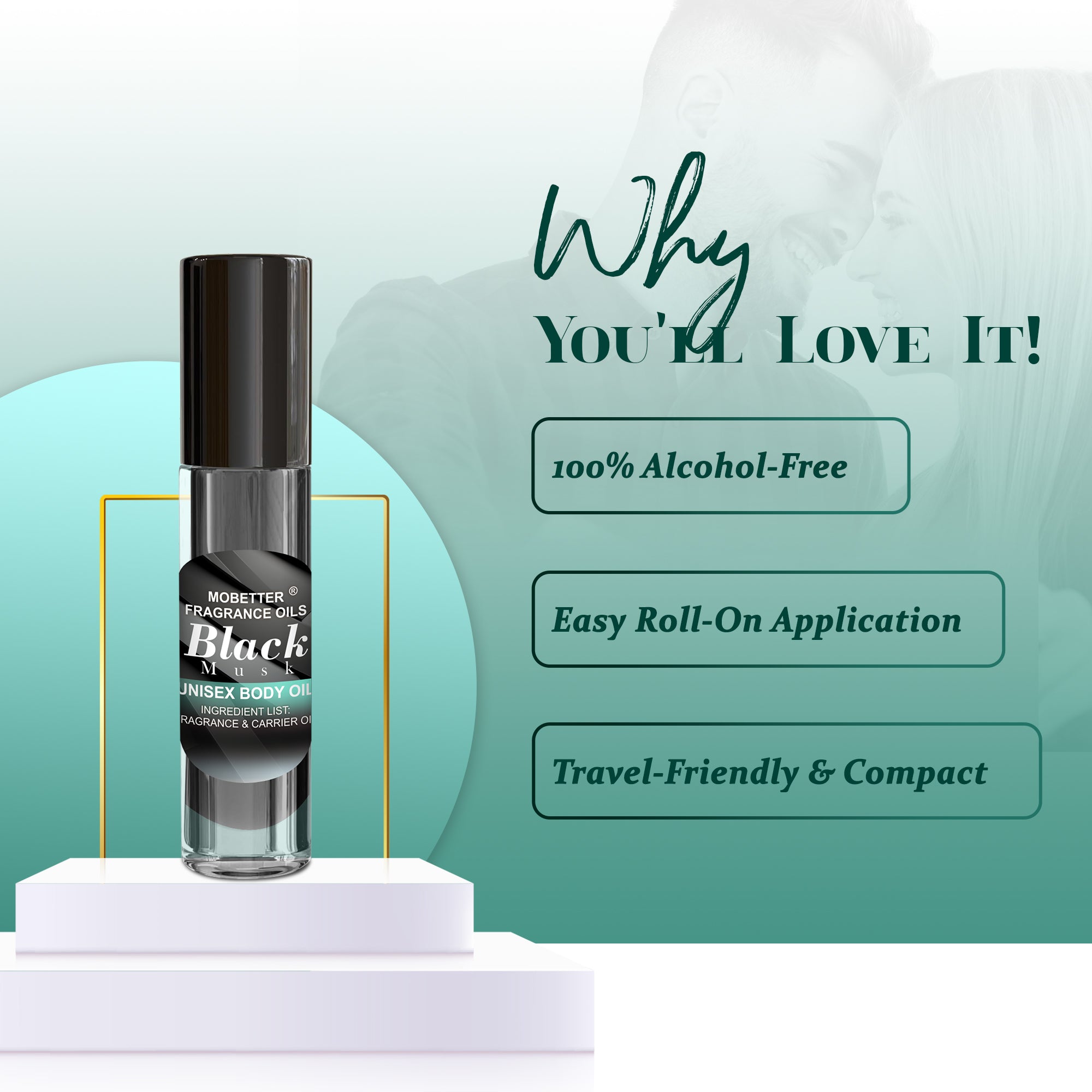 Image of Black Musk Perfume Body Oil