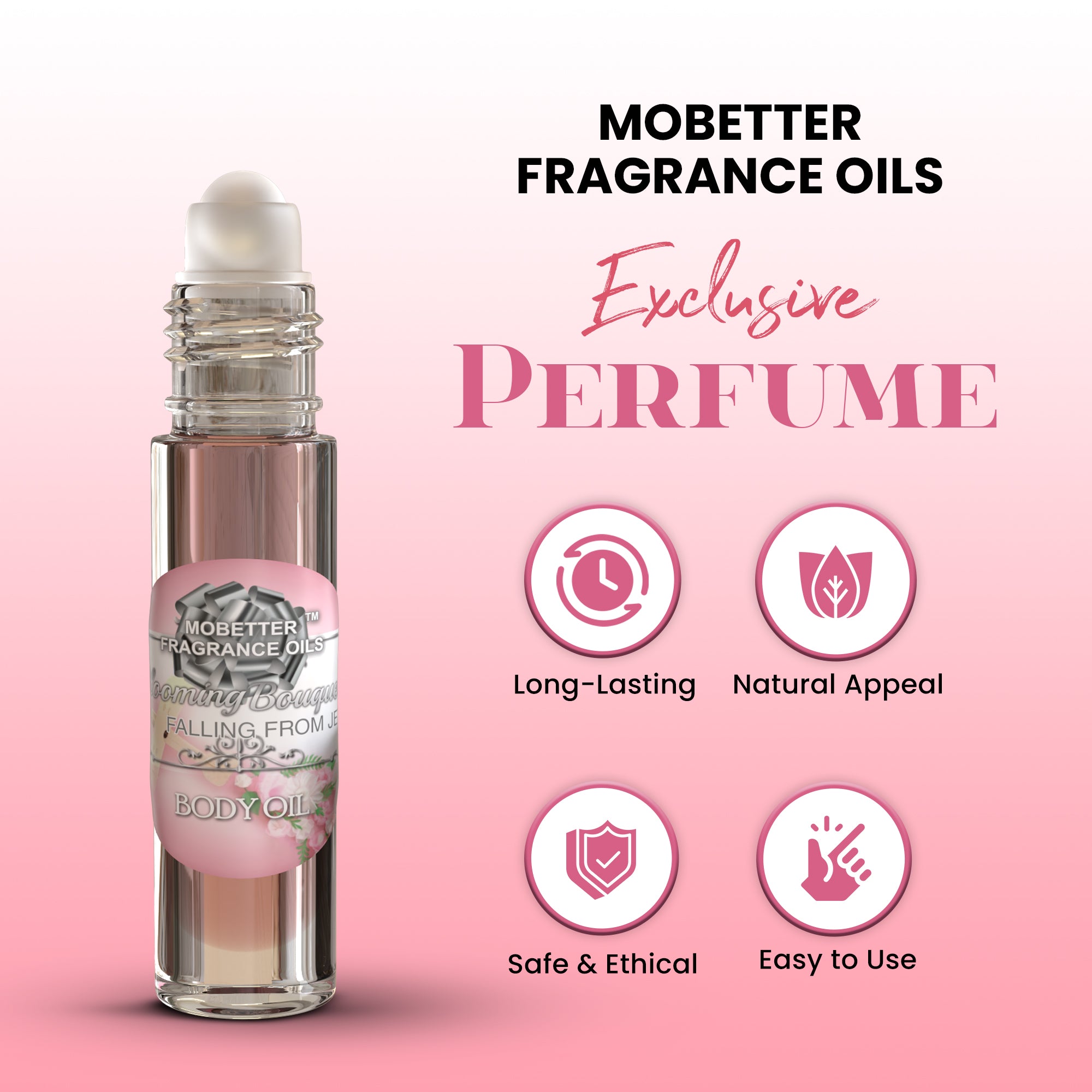 Image of Blooming Bouquets Falling From Jets Perfume Body Oil