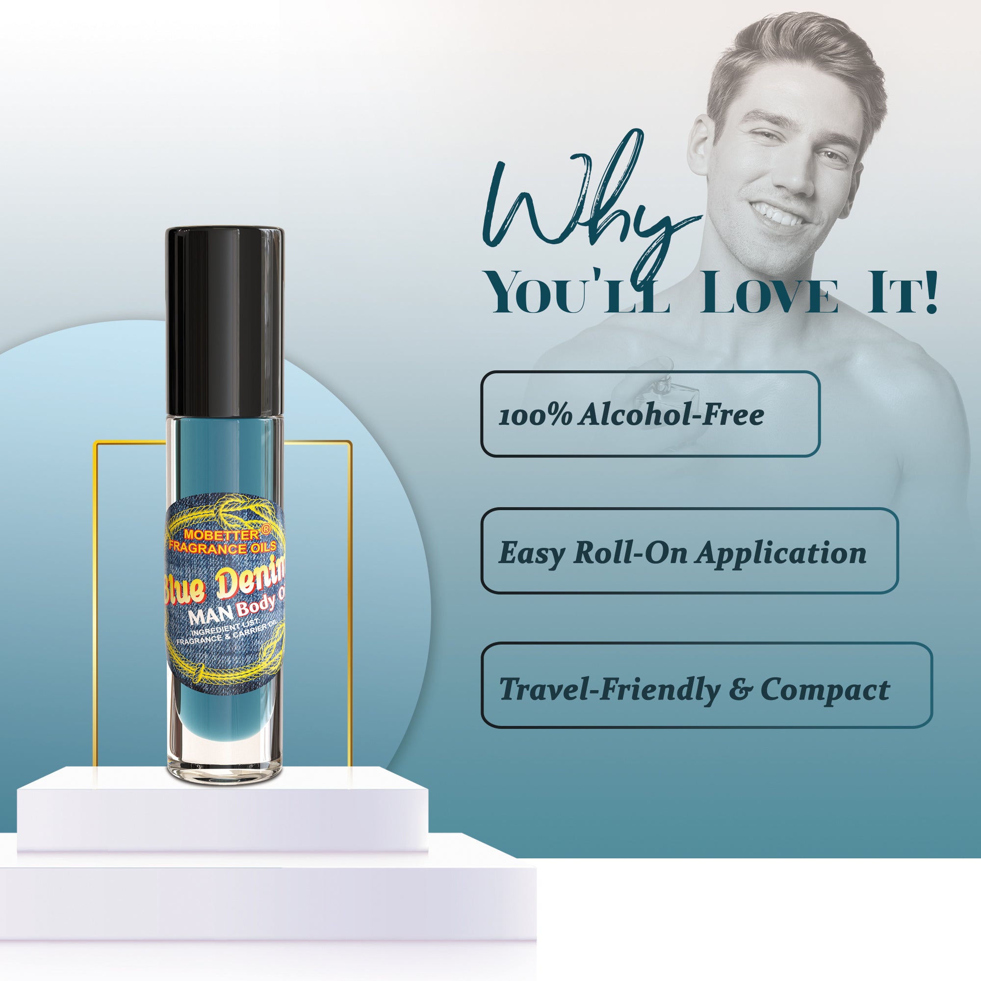Image of Blue Denim Perfume Body Oil