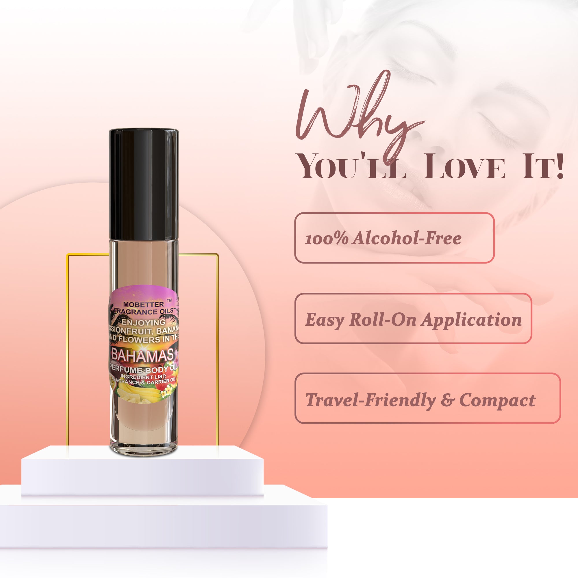 Image of Enjoying Passionfruit Bananas and Flowers in Bahamas Perfume Body Oil