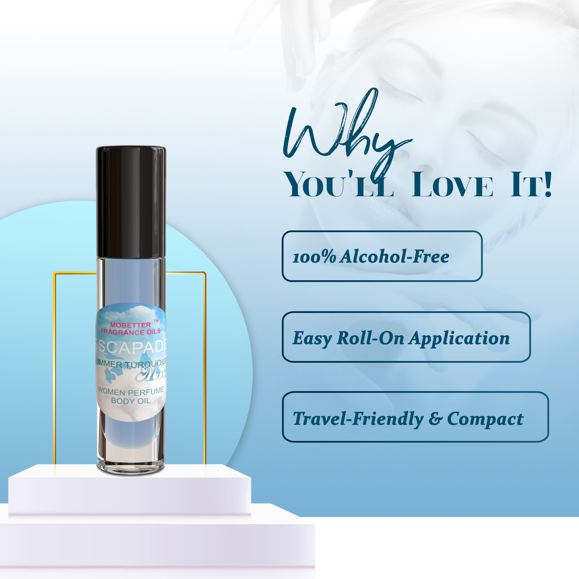 Image of Escapade Summer Turquoise Perfume Body Oil