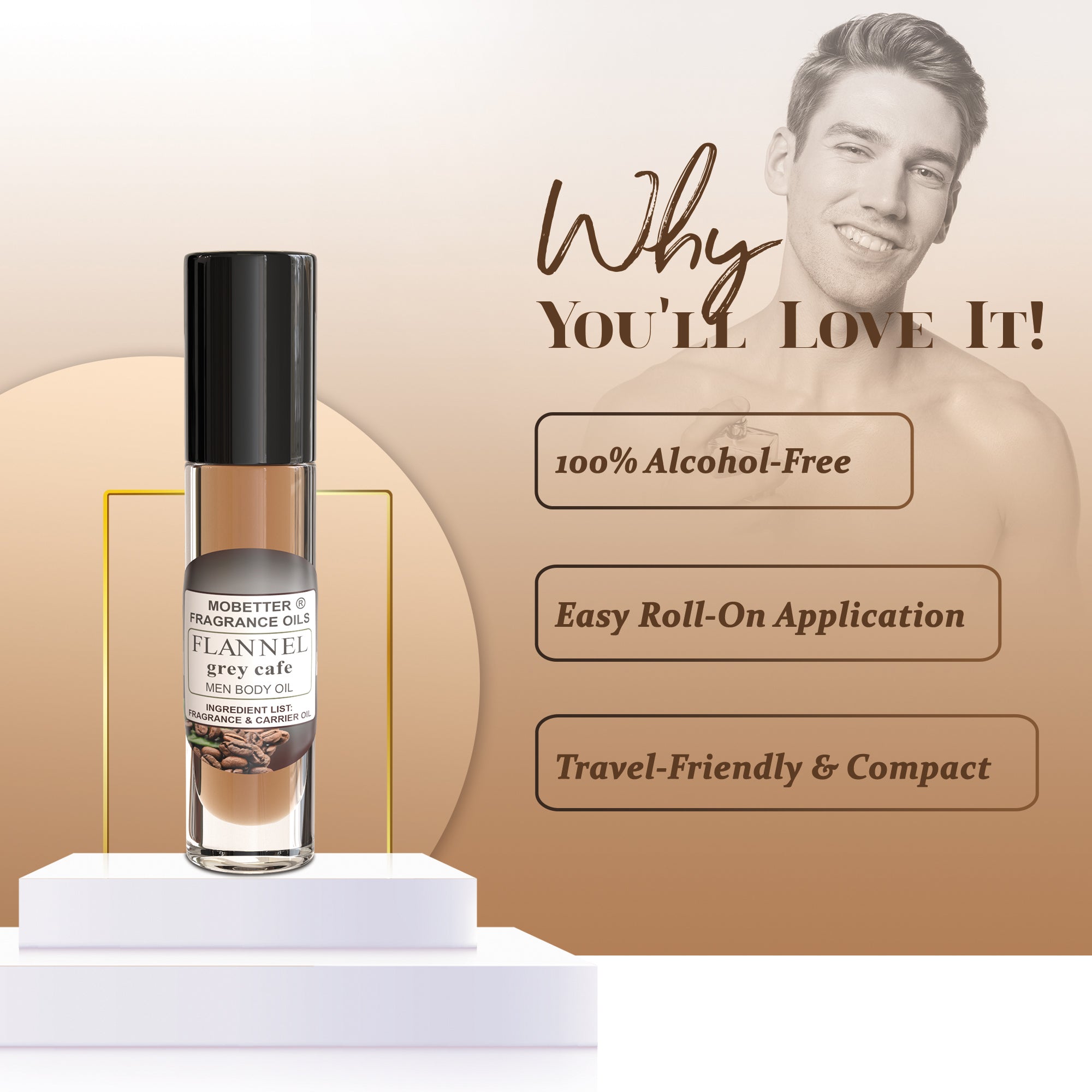 Image of Flannel Grey Cafe Perfume Body Oil
