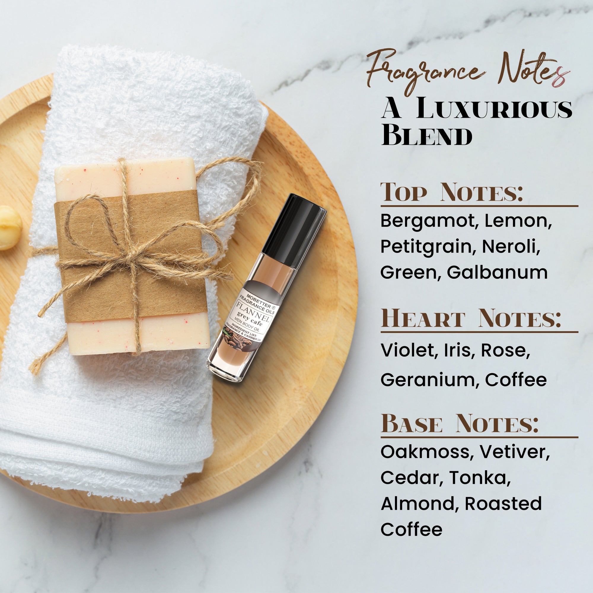 Image of Flannel Grey Cafe Perfume Body Oil