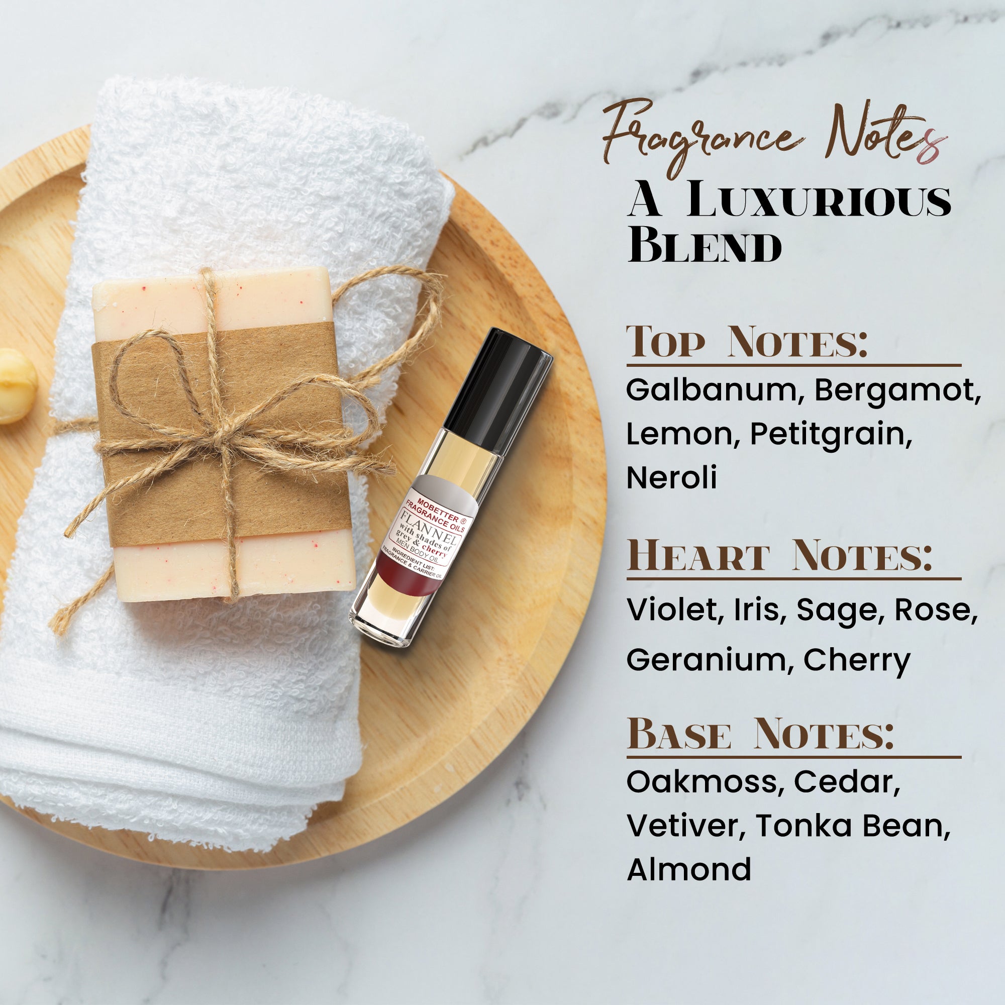 Image of Flannel With Shades of Grey & Cherry Perfume Body Oil