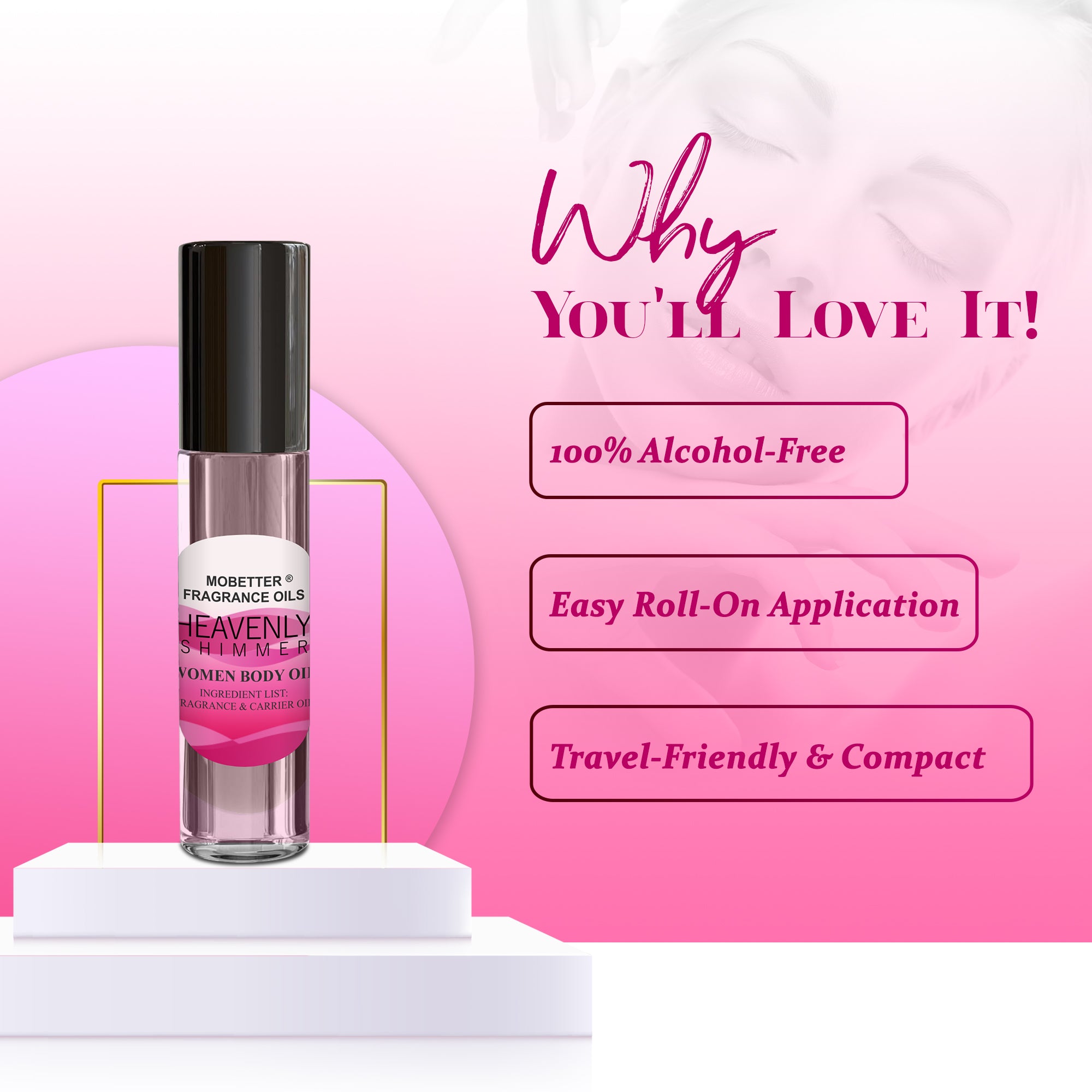 Image of Heavenly Shimmer Perfume Body Oil
