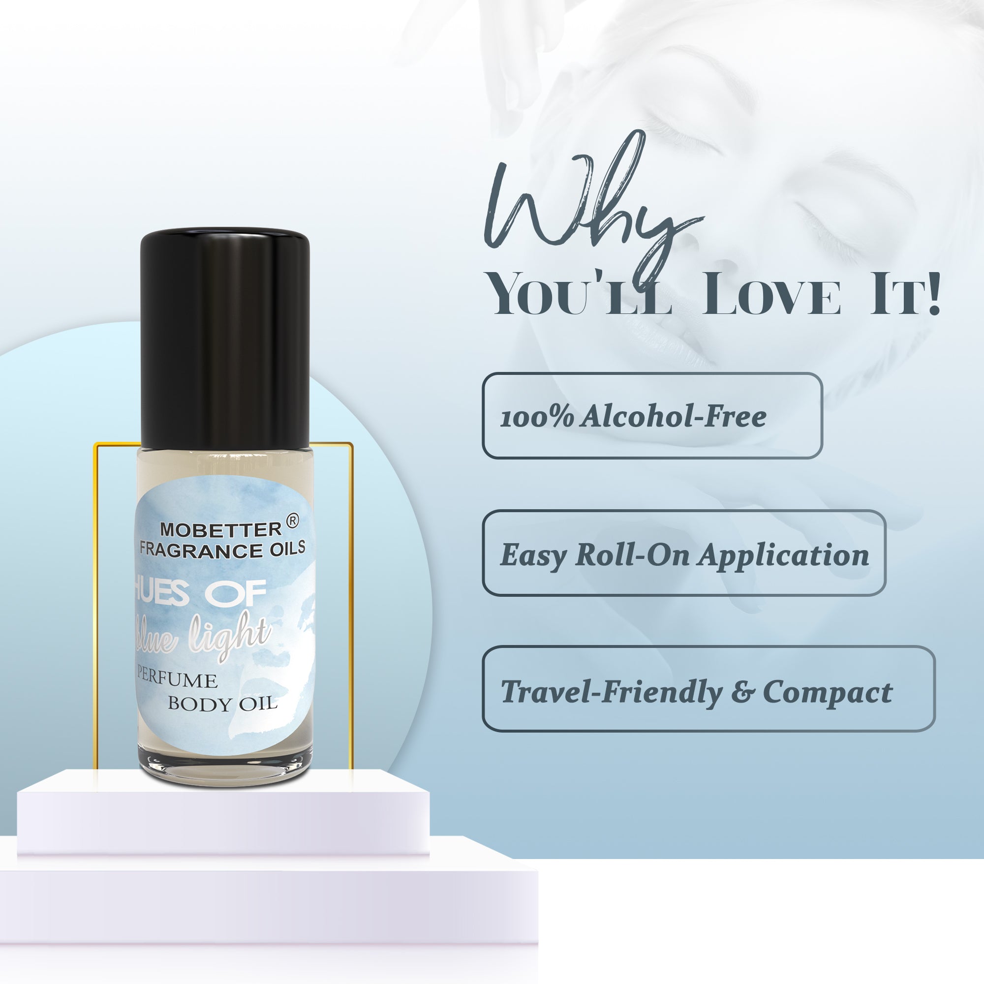 Image of Hues of Blue Light 1 Oz Perfume Body Oil